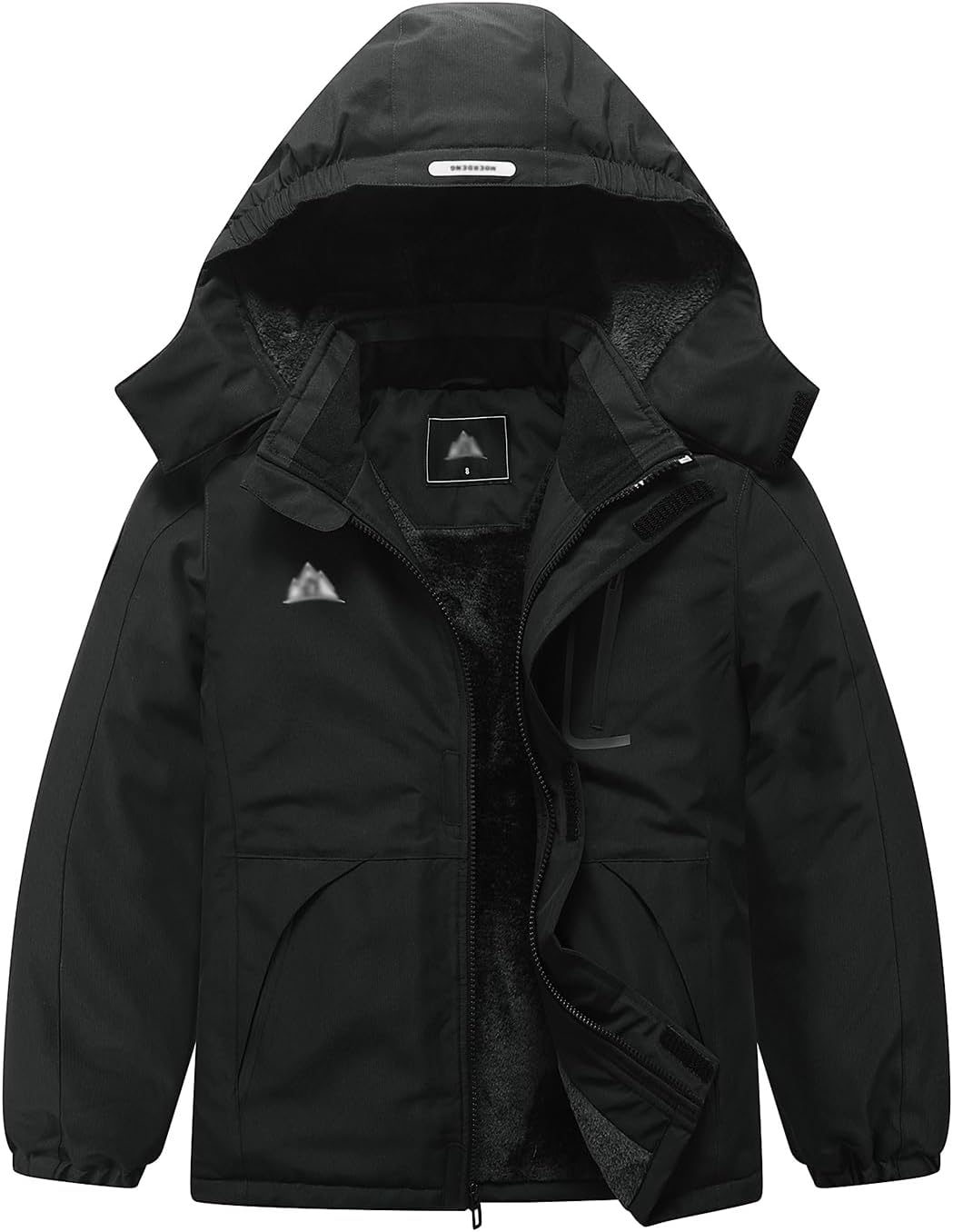 Kid’s Ski Jacket Waterproof Winter Coat Boy’s and Girl’s Fleece Snowboarding Jackets with Detachable Hood