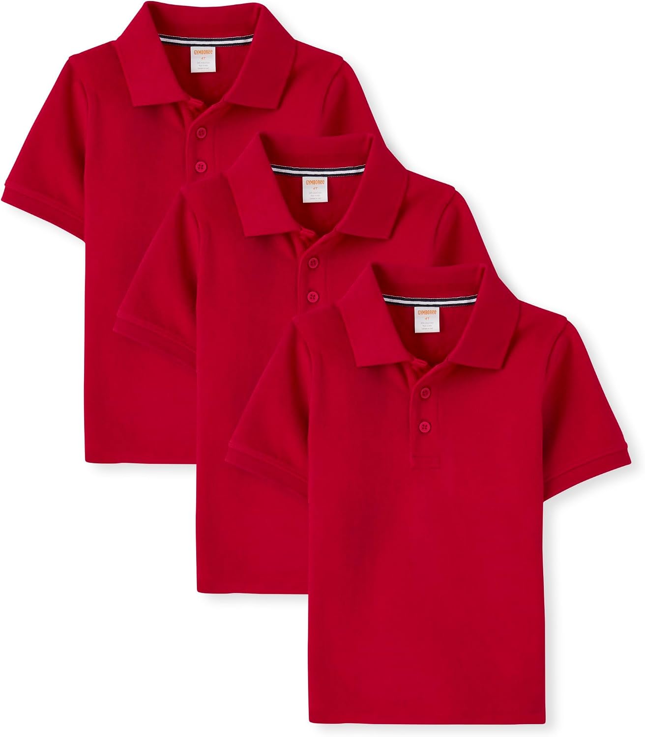 Gymboree Boys’ and Toddler Short Sleeve Polo Shirt Multipack