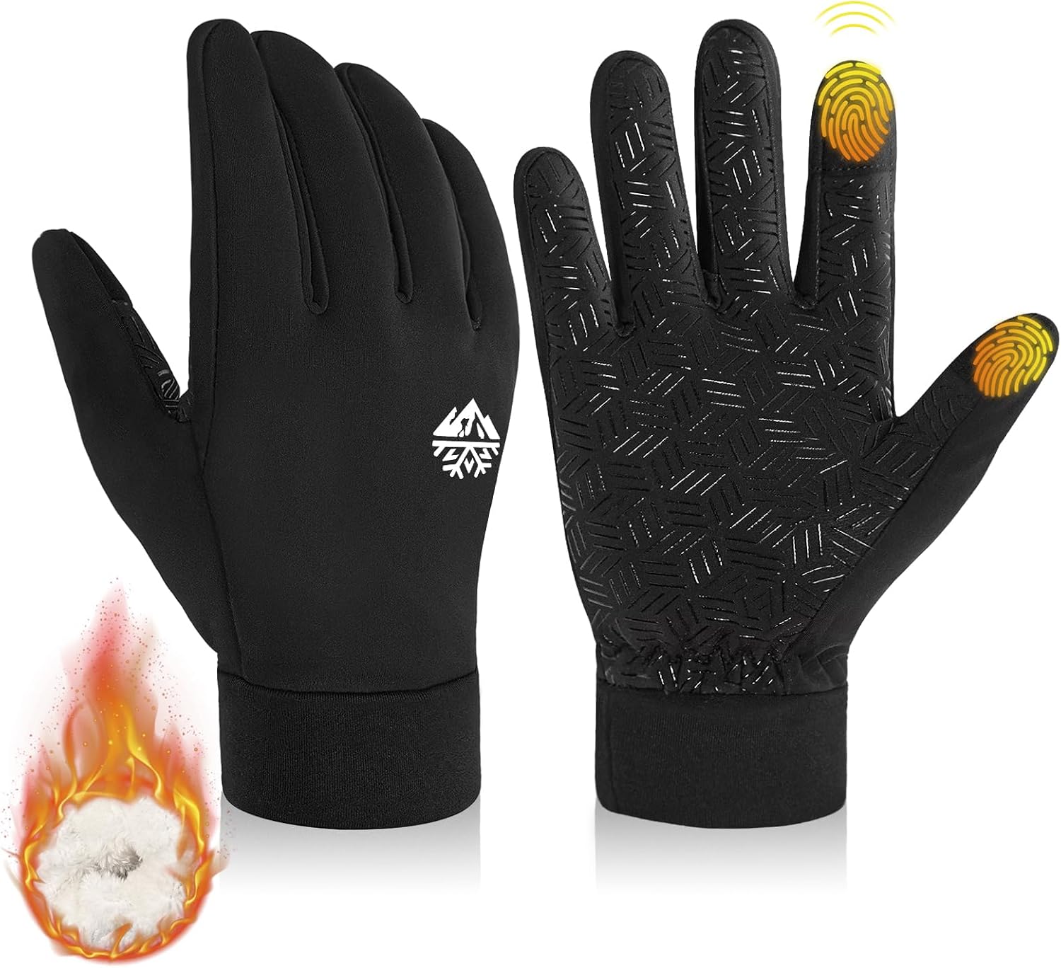 RIGWARL Kids Winter Gloves Boys Girls, Water-Repellent Warm Thermal Youth Gloves, Touchscreen Anti-Slip for Teens 3-15 Years