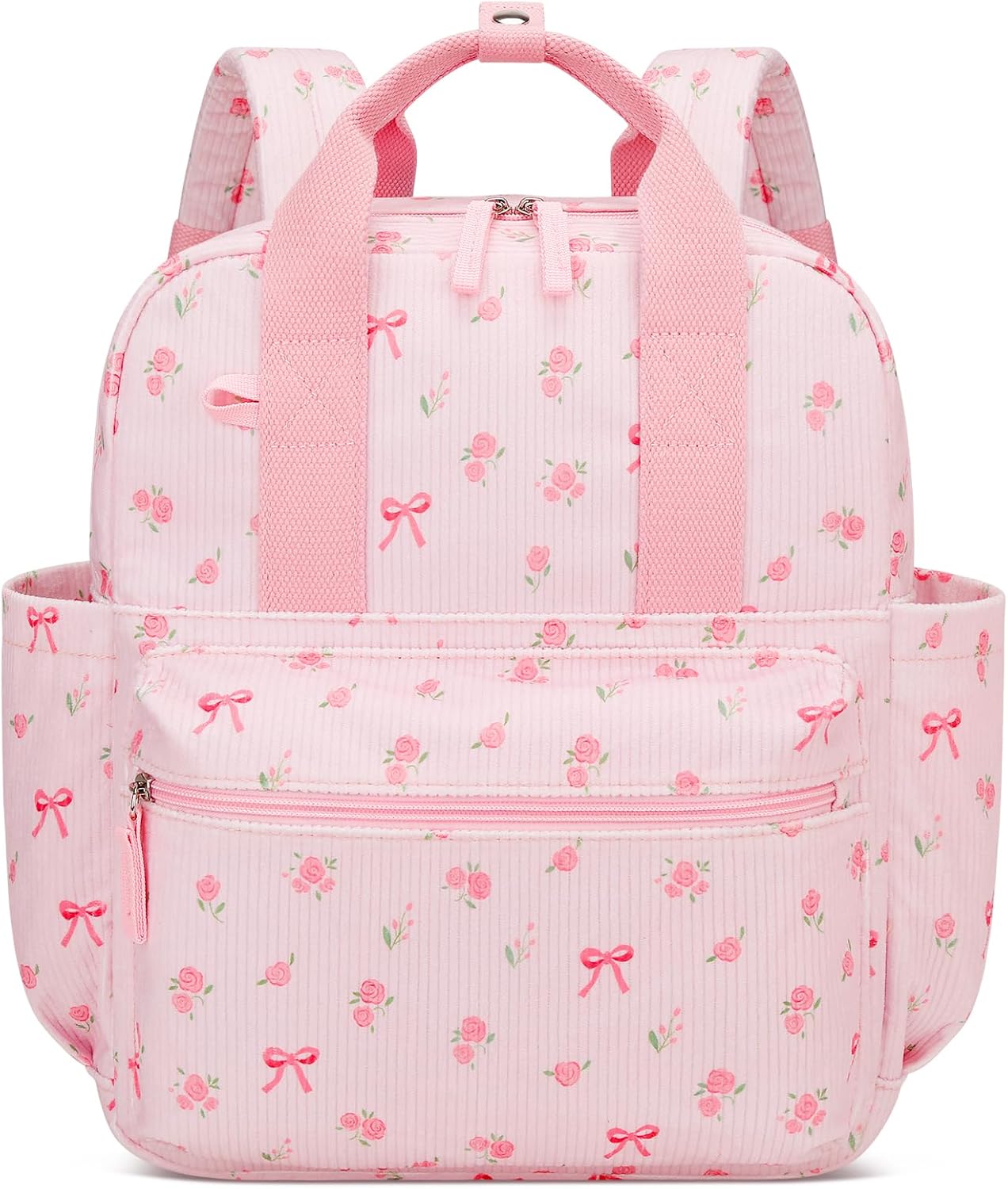 Kids Backpack for Girls 5-8 – Small Backpack for School, School Bag for Preschool Kindergarten, Cute Bookbag with Cartoon Patterns, Lightweight Kids Backpacks for Travel (Butterfly Knot)