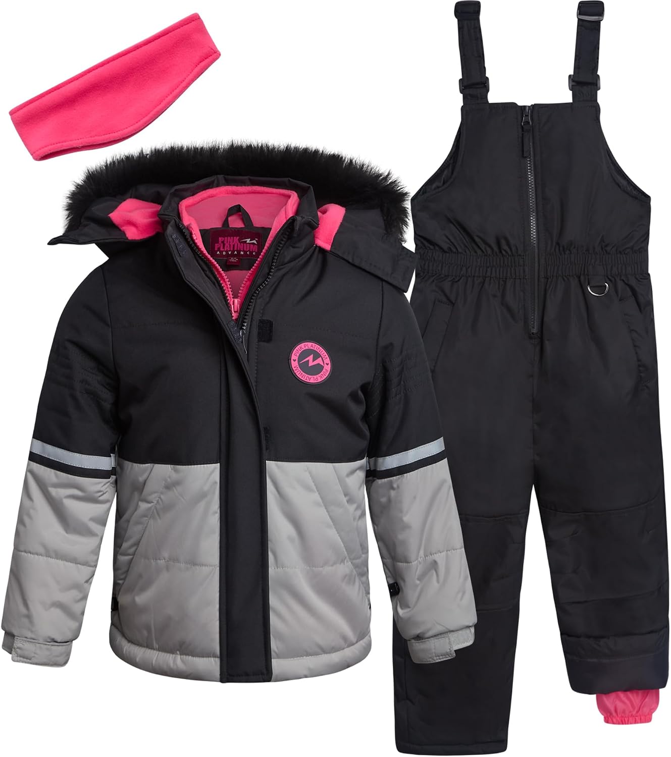 Pink Platinum Girls Snowsuits – 2 Piece Waterproof Toddler Winter Jacket and Ski Pants – Winter Clothes for Girls (2T-16)