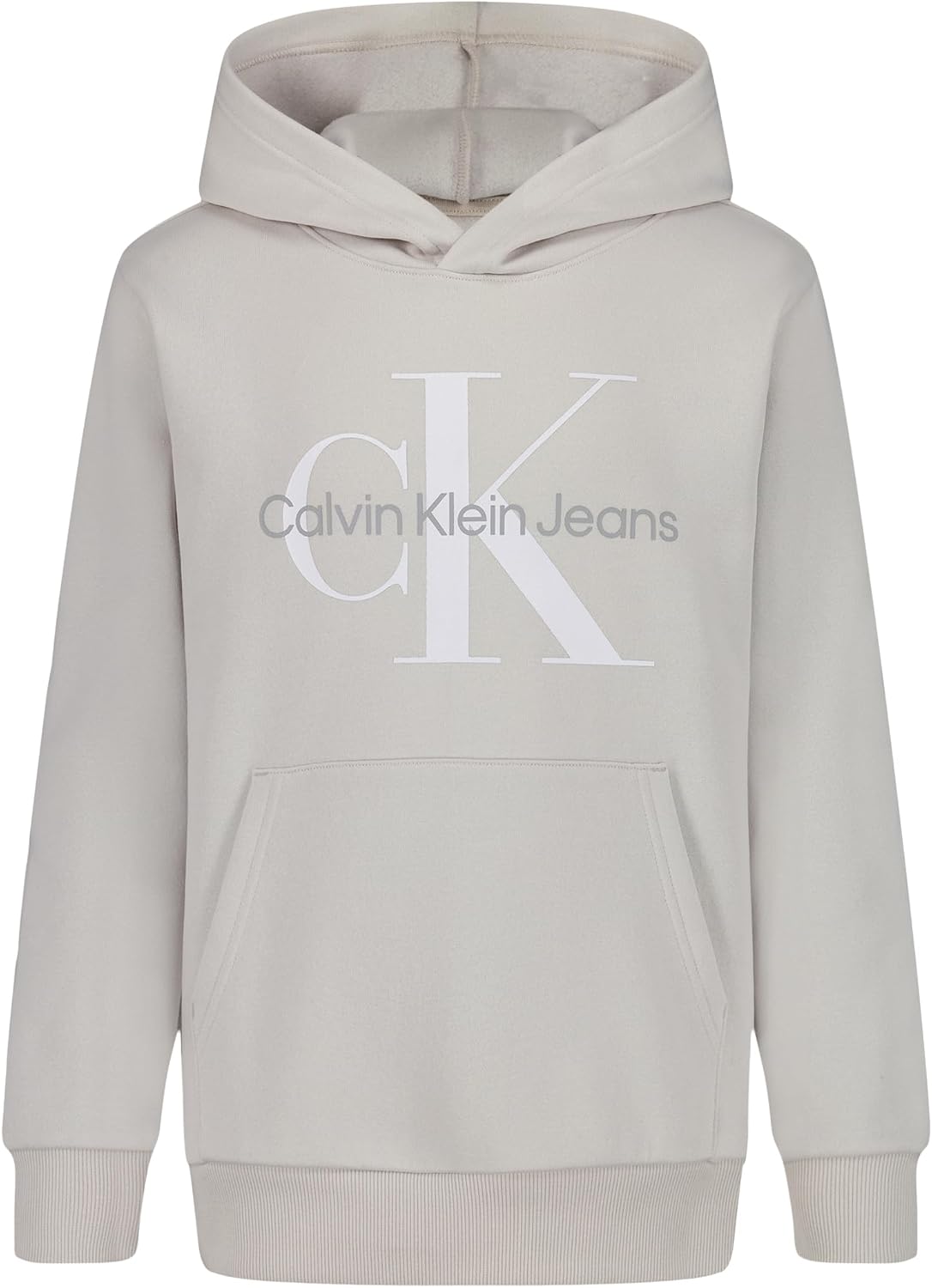 Calvin Klein boys Long Sleeve Pullover Fleece Hoodie