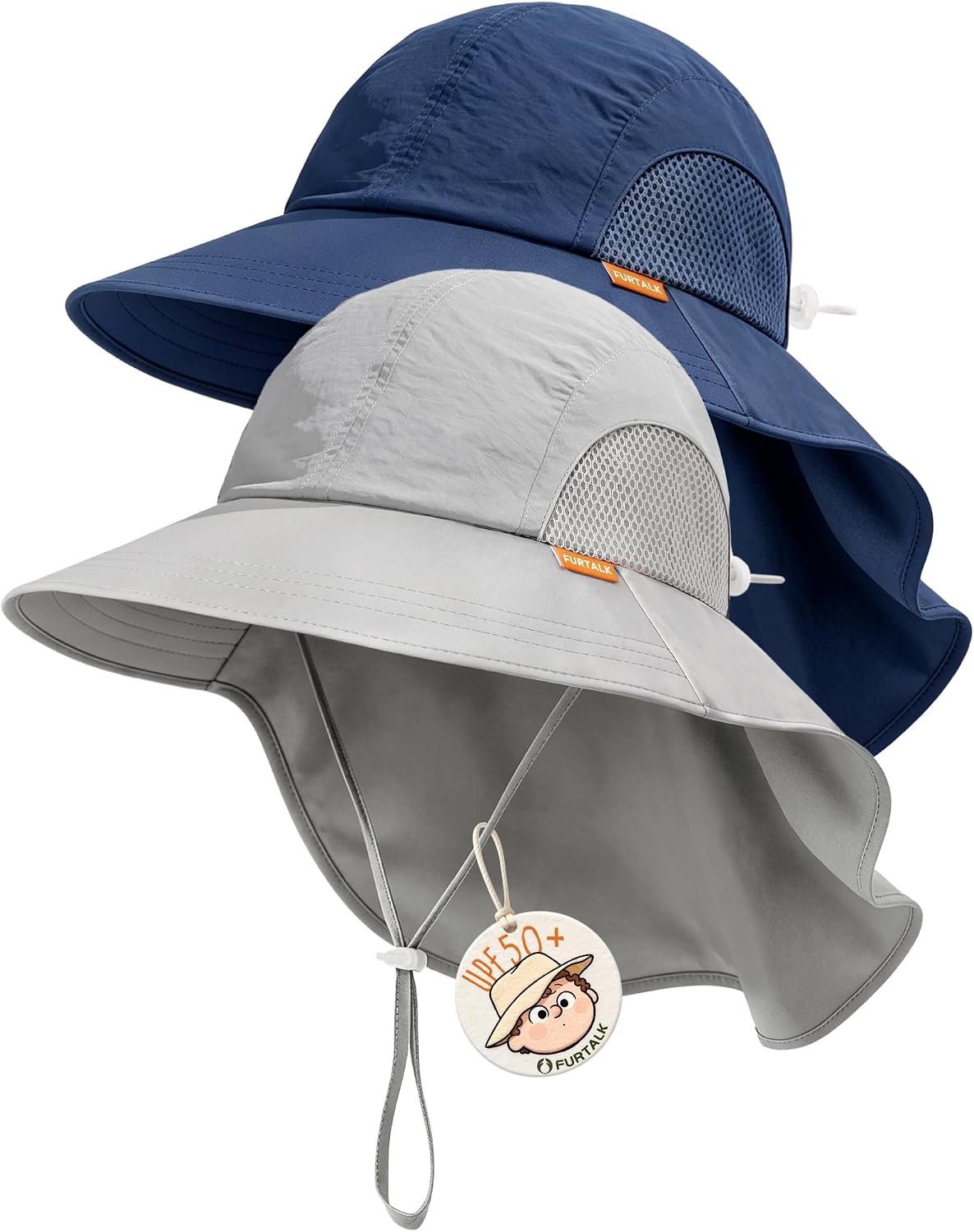 FURTALK Toddler Kids Sun Hat UPF 50+ Sun Protective Bucket Hat for Baby Summer Beach Hats