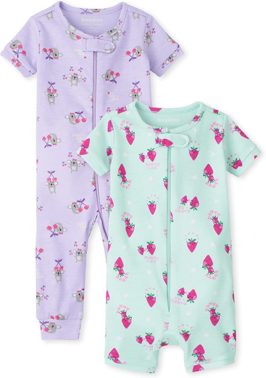 The Children’s Place Baby-Girls and Toddler Long Sleeve Zip-Front Snug Fit 100% Cotton 1 or 2 Piece Set