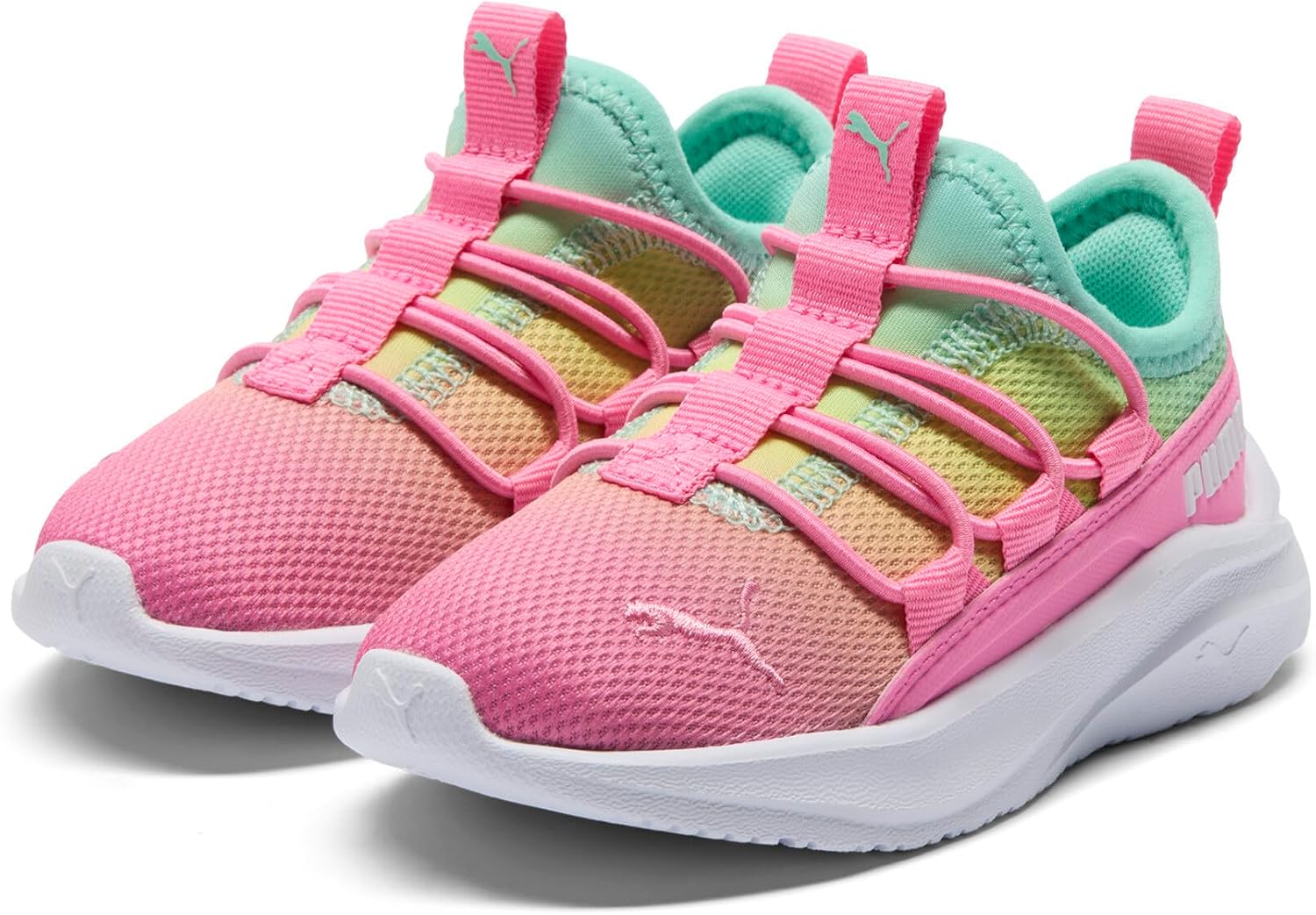 PUMA Kids Girls One4all Slip On Sneakers Shoes Casual – Pink