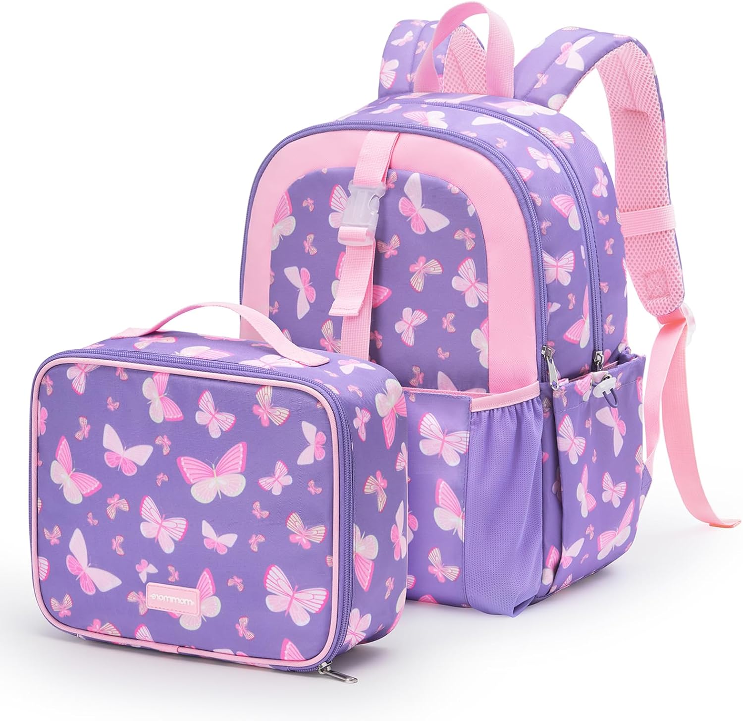 mommore Kids Backpack for Boys Girls 4-8 Kindergarten Elementary School Backpack with Lunch Box – 15” H Fit Folder