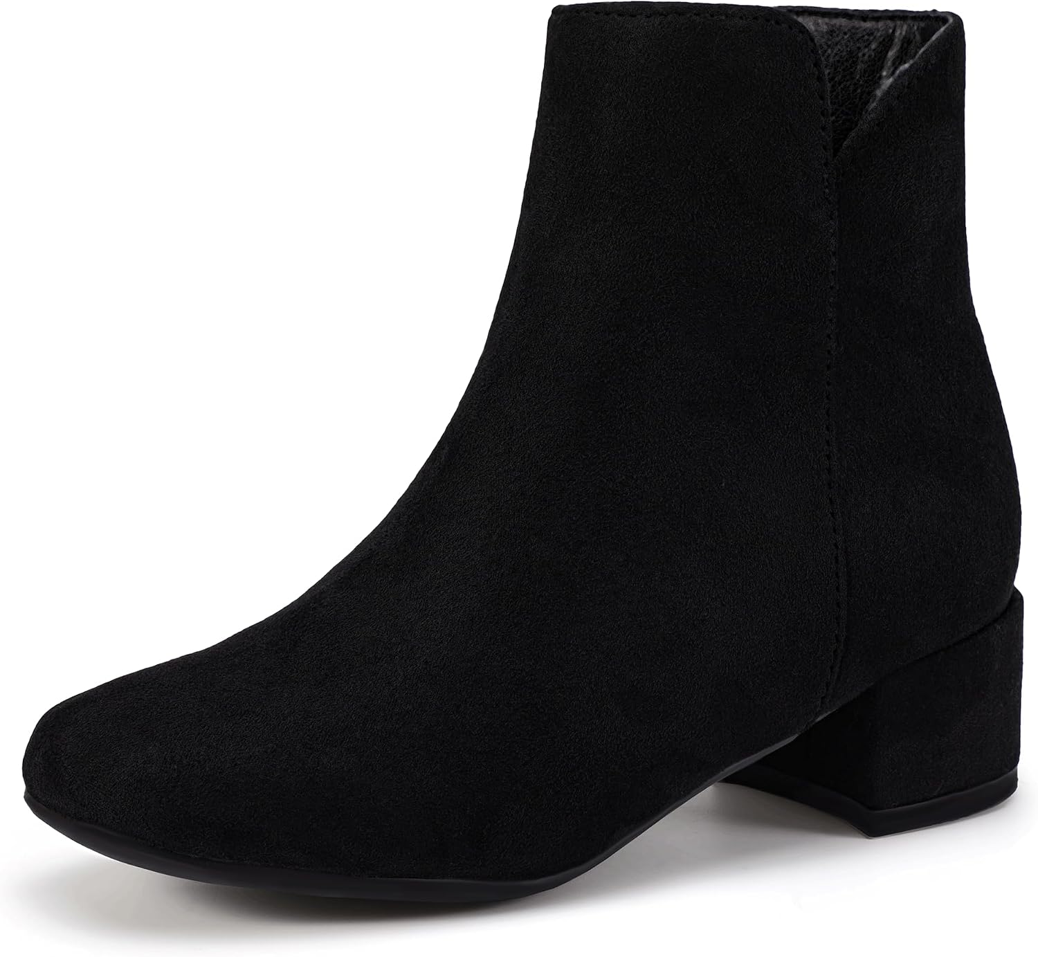PANDANINJIA Girls Ankle Boots Side Zipper Toddler Little Big Kid Girls Dress Boots