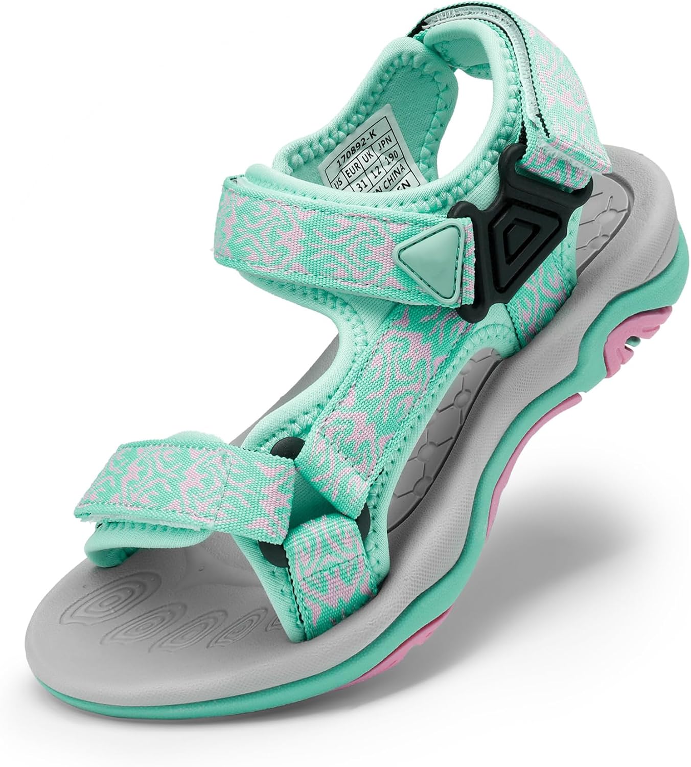 DREAM PAIRS Boys Girls Sandals Kids Adventurous Light-Weight Adjustable Straps Summer Water Shoes (Toddler/Little Kid/Big Kid)
