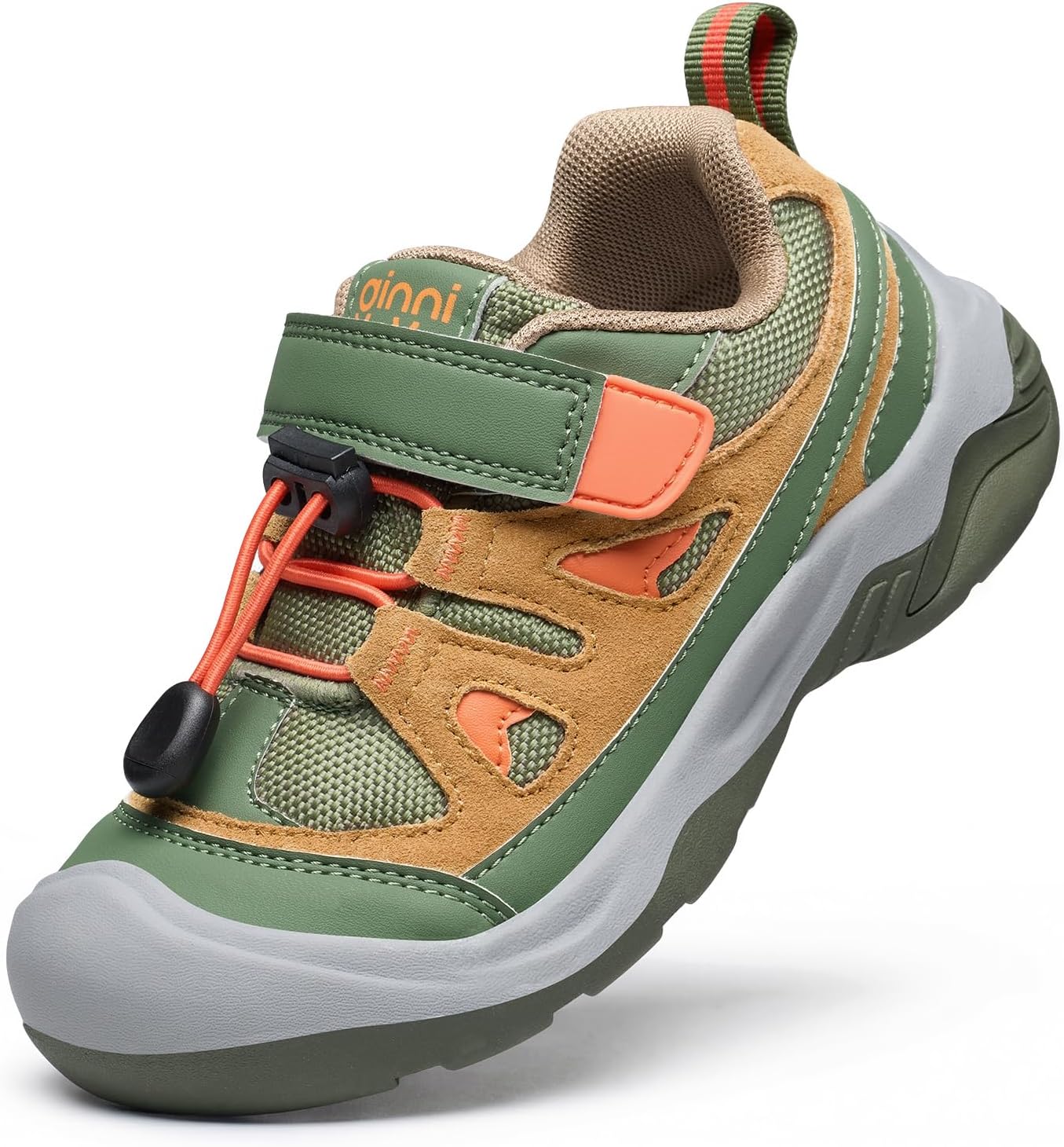 GINNI Kids Hiking Shoes Boys Girls Hiking Boots Outdoor Sneakers Anti-Collision Non-Slip Athletic Trekking Walking Trail Running Shoes for Toddler/Little Kid/Big Kid