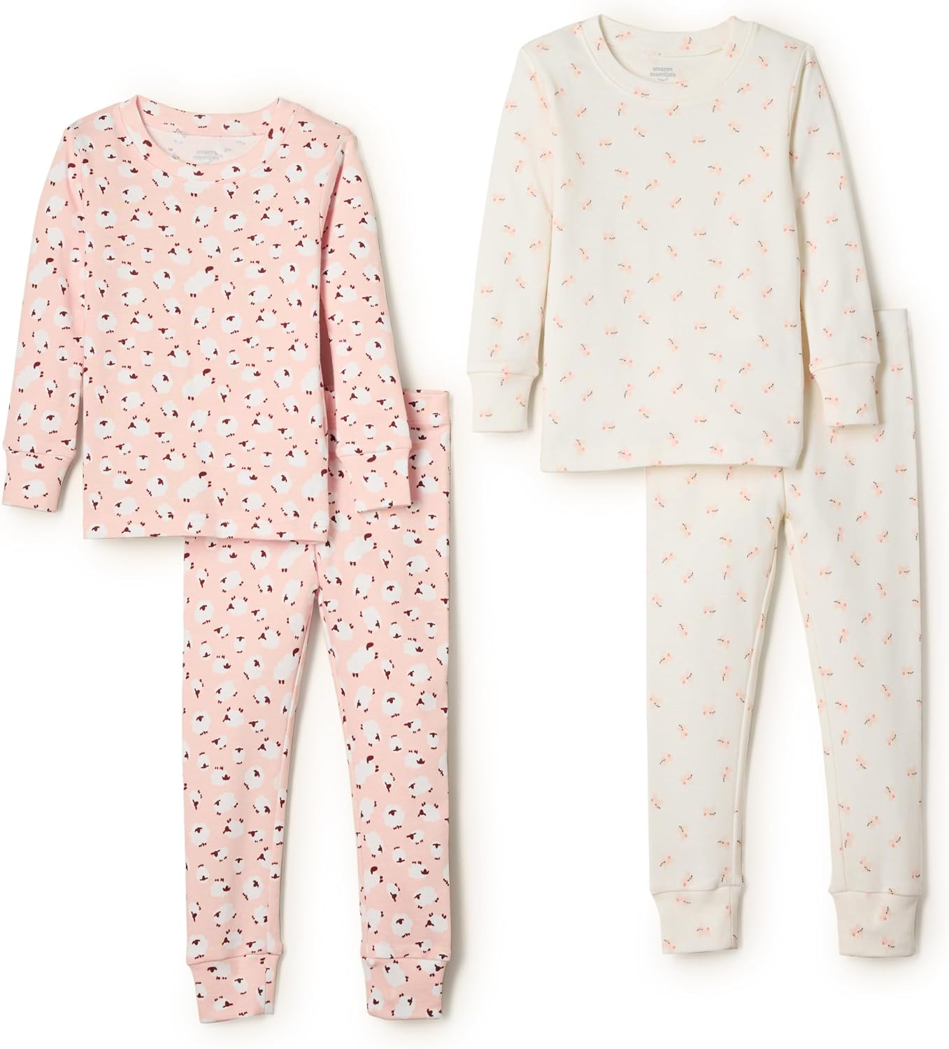 Amazon Essentials x Sofia Grainge Unisex Babies’ Snug-Fit Cotton Footed Pajamas