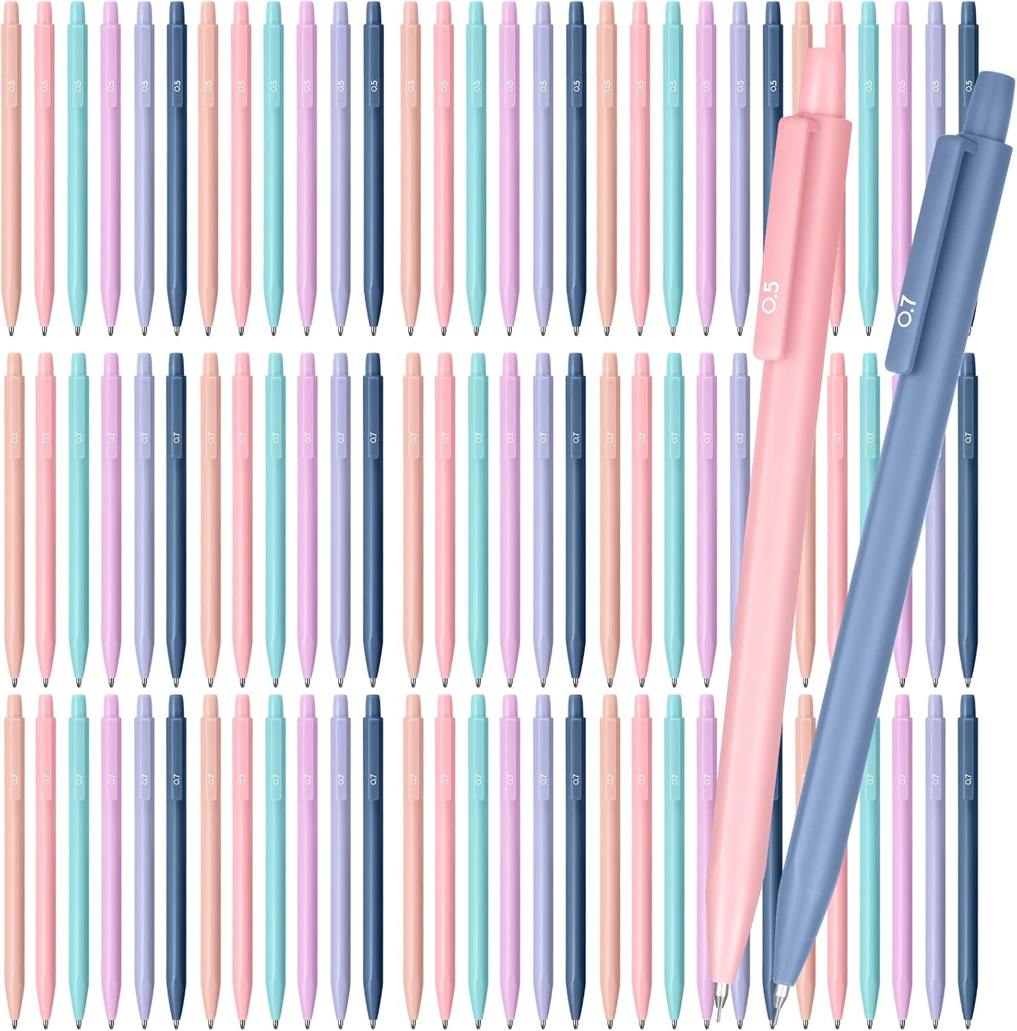 Ctosree 72 Pcs Cute Mechanical Pencil Set Pastel Aesthetic Mechanical Pencils for Kids for School Students Writing Drawing Sketching(0.5 mm, 0.7 mm)