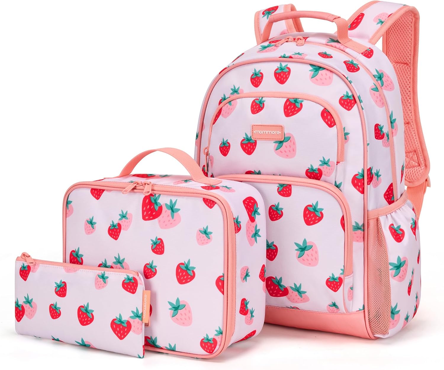 mommore Kids Backpack for Boys Girls 4-8 Kindergarten Elementary School Backpack with Lunch Box – 15” H Fit Folder