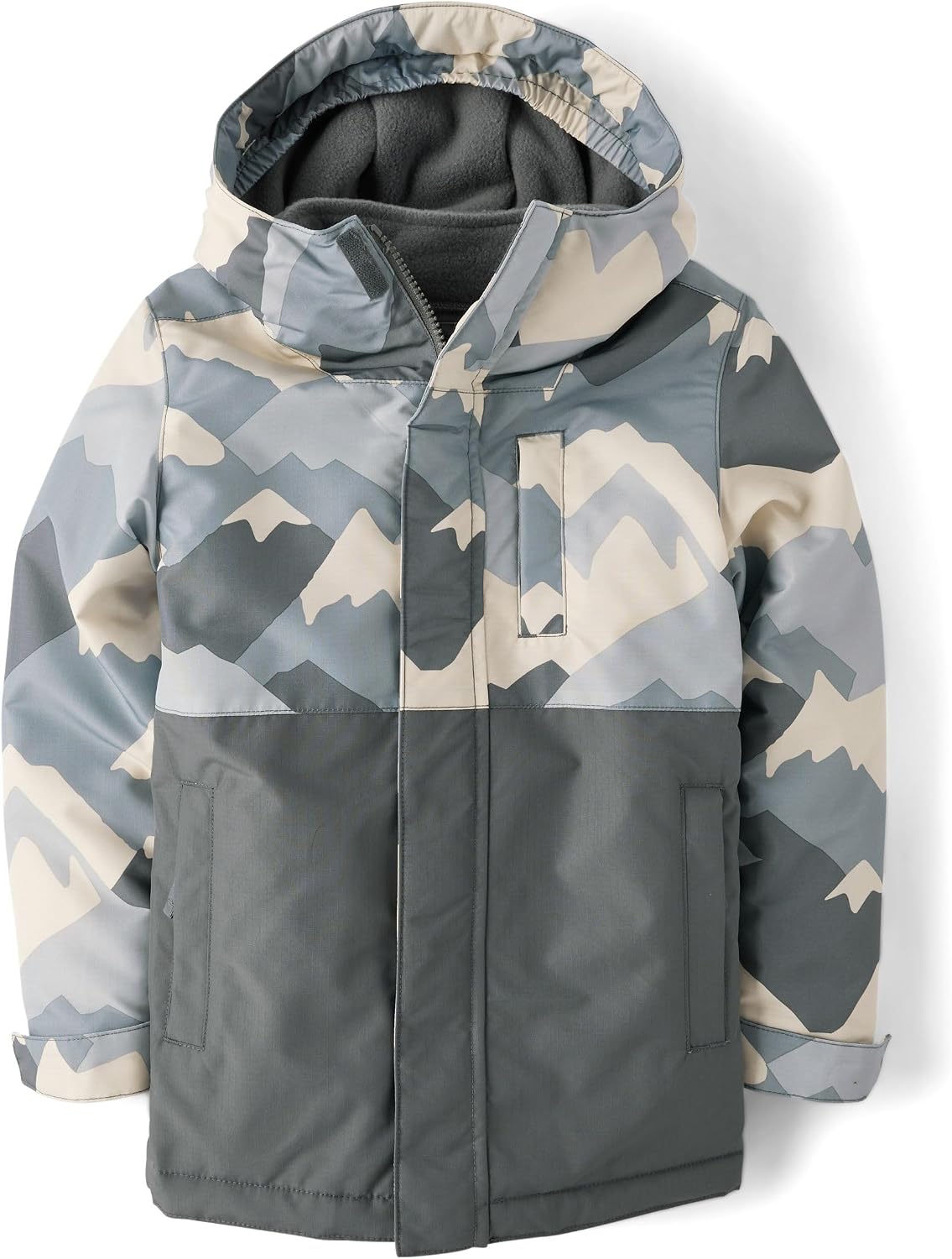 The Children’s Place Boys Heavy 3 in 1 Winter Jacket, Wind-resistant Water-resistant Shell, Fleece Inner