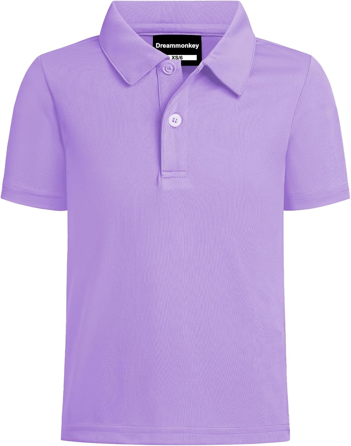 Dreammonkey Toddler to Youth Stain Resistant Polo Shirts Kids Collared Golf T-Shirt School Uniform for Boys and Girls