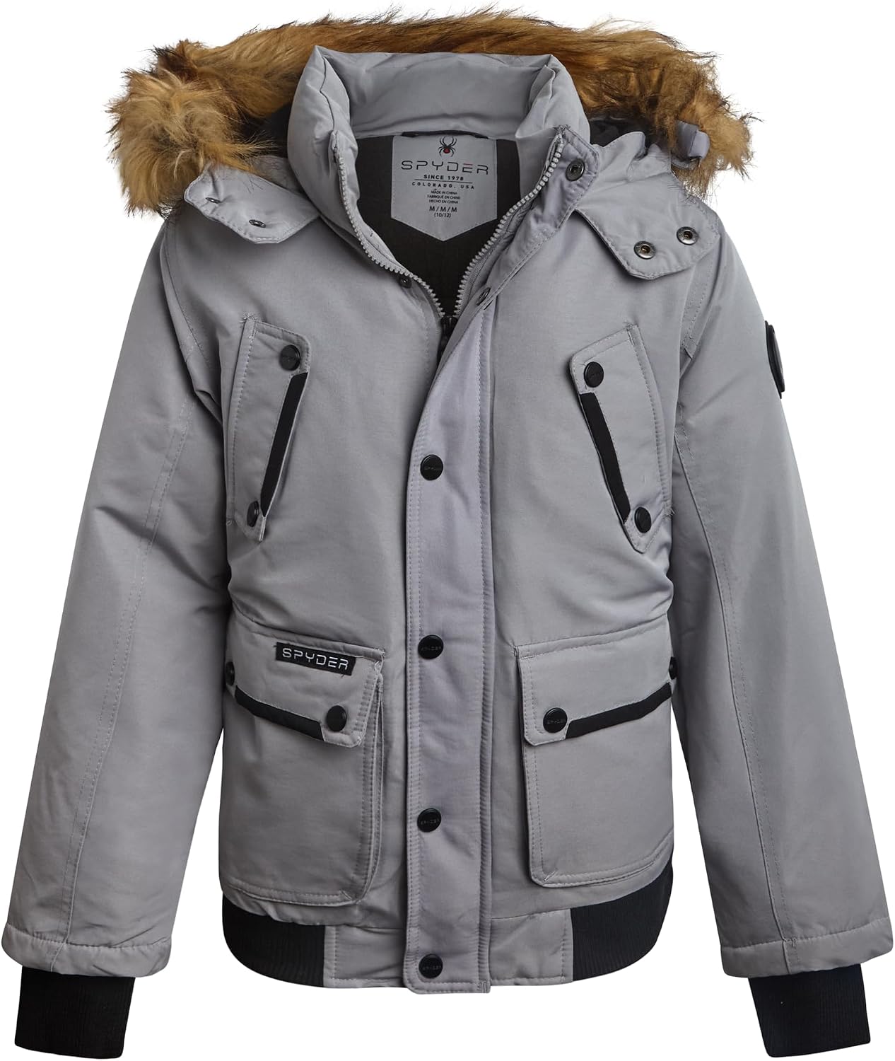 Spyder Boys Winter Coat – Wind Water Resistant Heavyweight Insulated Parka Ski Jacket for Boys Kids Cold Weather Outerwear
