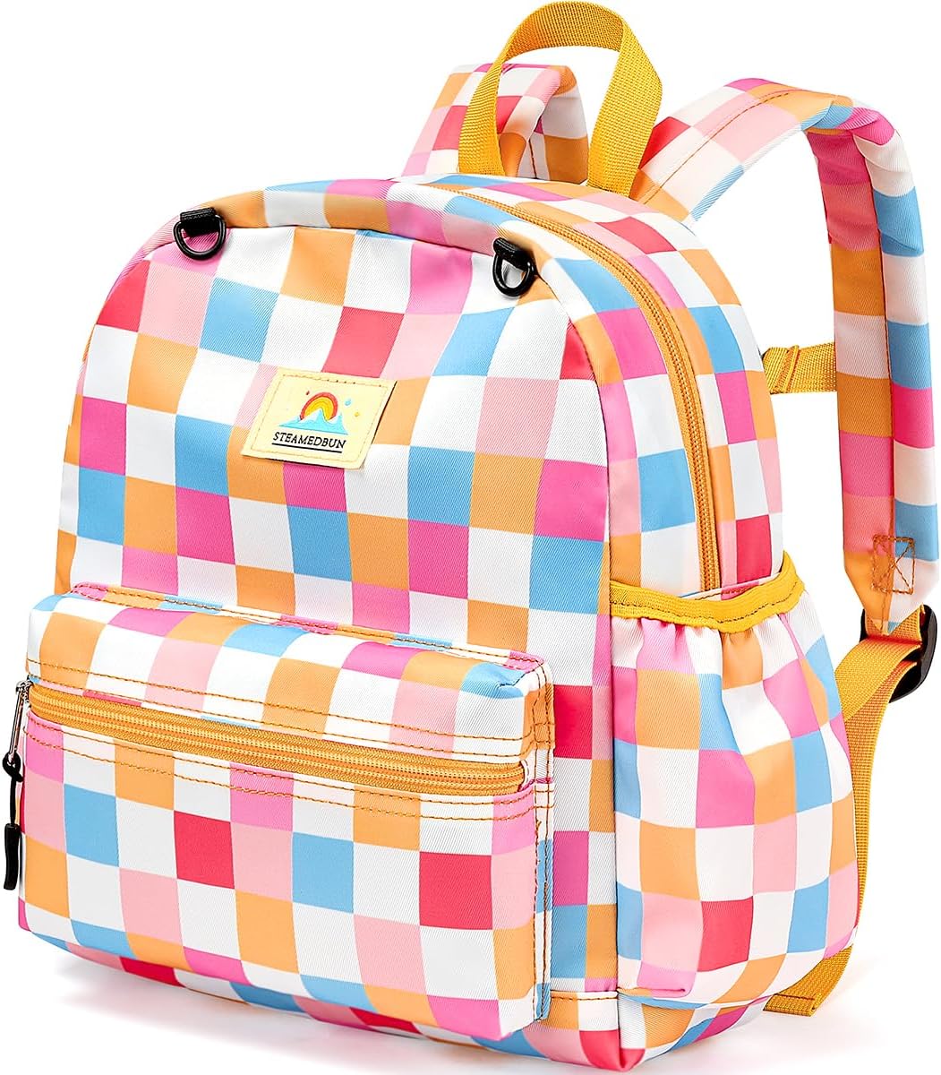 STEAMEDBUN Toddler Backpack Boys Girls 2-4, Preschool Daycare Backpack -12inch