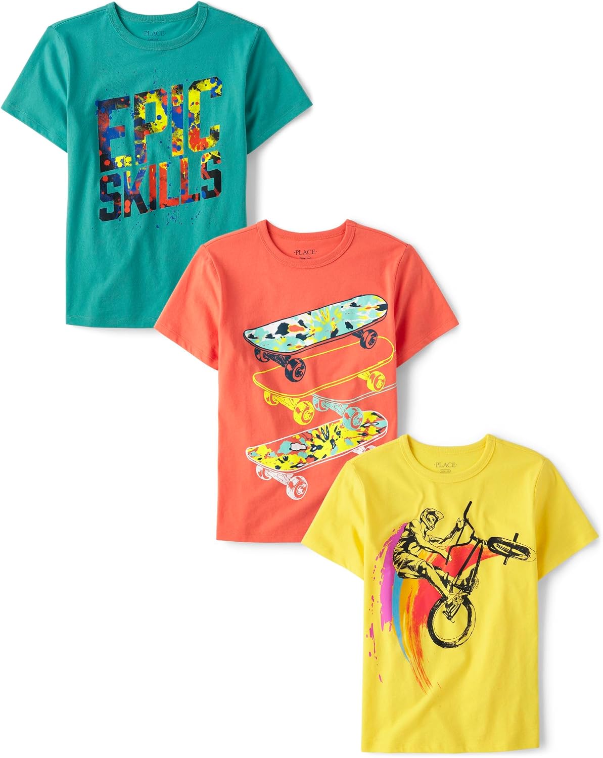 The Children’s Place Boys The Children’s Place Boys Short Sleeve Graphic T- Shirt 3-Pack