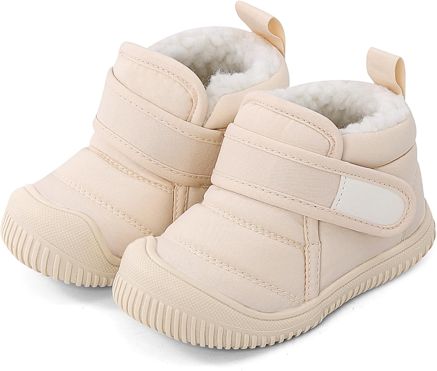 MK MATT KEELY Baby Winter Warm Shoes for Infant Boys Girls Toddler Plush Lining Snow Boots Soft Sole Non-Slip Walking Shoes Outdoor Faux Fur Booties