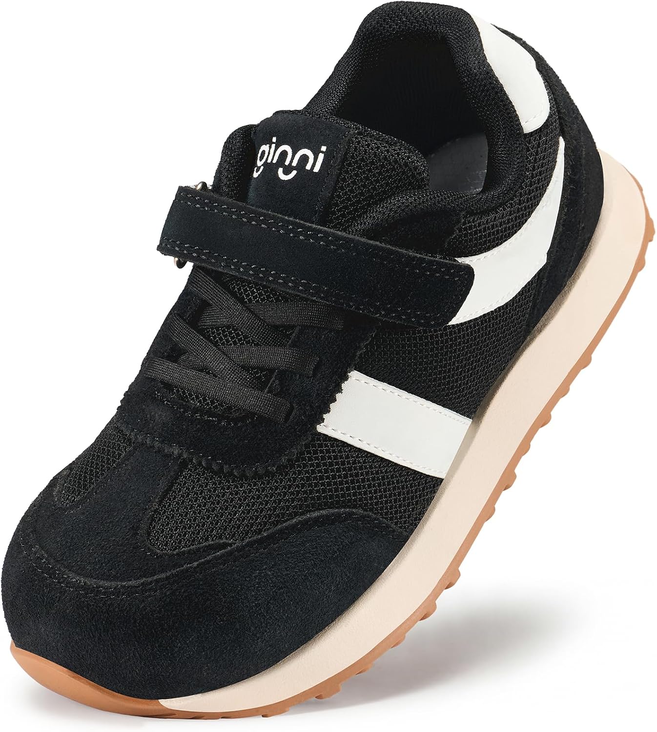 GINNI Toddler Boys Girls Comfort Wide Toe Sneakers, Little Kids Breathable Lightweight Barefoot Shoes for Casual/Walking/Tennis/Outdoor Running, Non-Slip School Athletic Shoe for Boy/Girl/Kid/Child