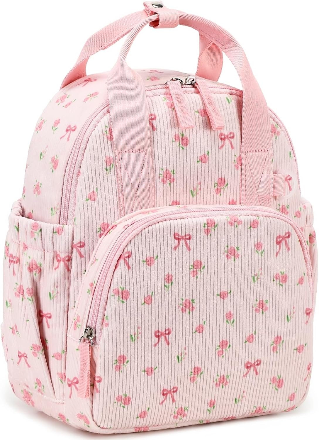 Bluboon Toddler Backpack for Girls Boys 2-4 Cute 12″ Preschool Kindergarten Backpacks Kids Daycare Bags School Travel (Pink bow flower 212-Pink, Age 2-4 (12″ H not Fit A4 Folder))