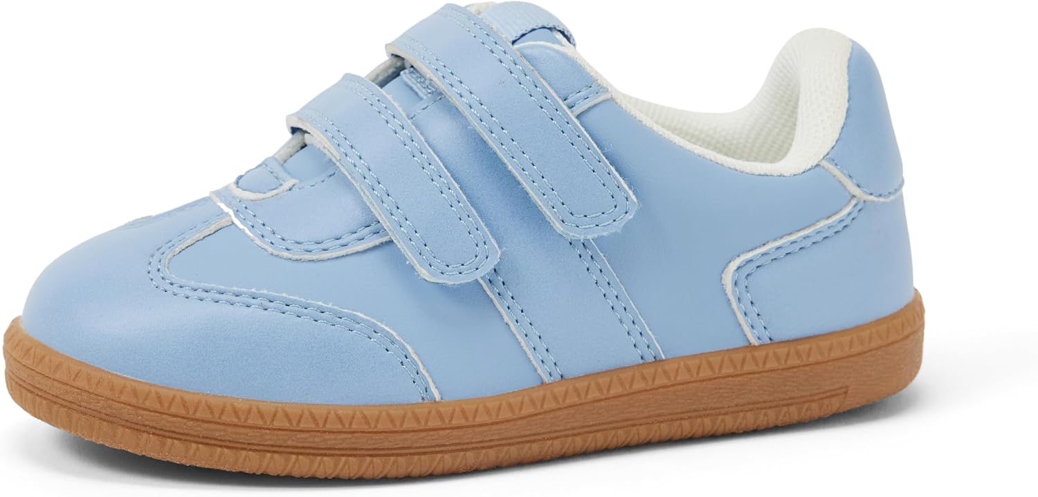 Amazon Essentials x Sofia Grainge Unisex Kids and Toddlers’ Hook and Loop Sneakers with Rubber Sole