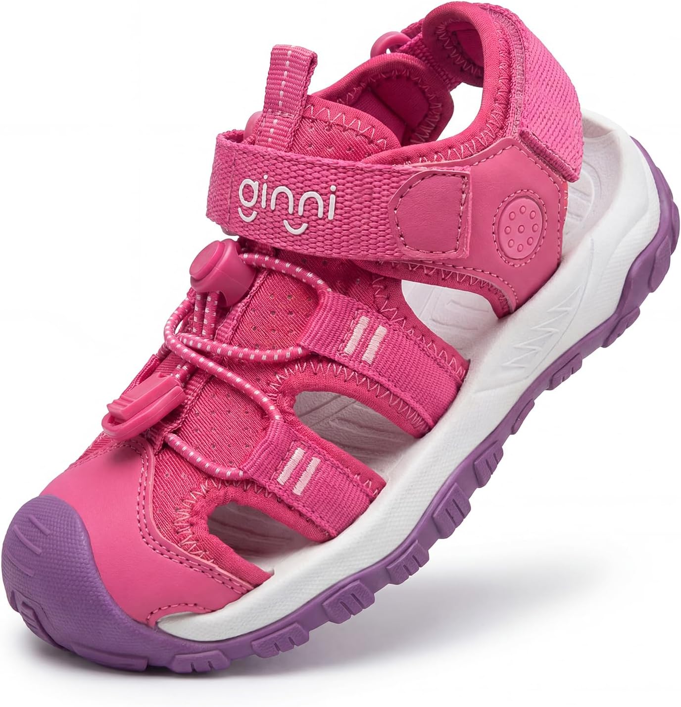 GINNI Boys Girls Sport Sandals Kids Closed-Toe Water Sandals Outdoor Lightweight Summer Beach Athletic Shoes for Toddler/Little Kid/Big Kid