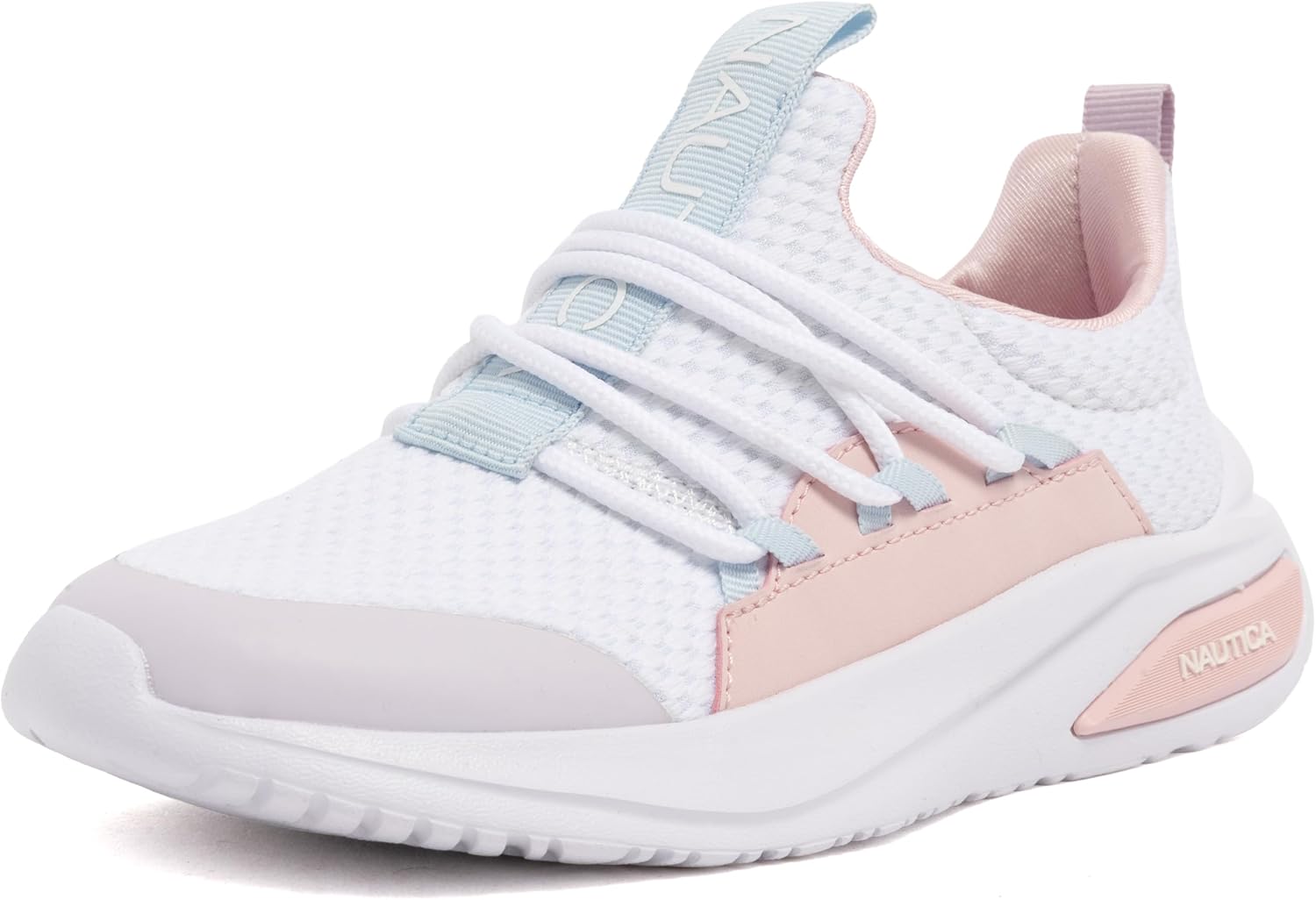 Nautica Girls Athletic Slip-On Sneakers, Comfortable Bungee Running Shoes, Stylish Tennis Footwear for Active Kids, Big Kid, Little Kid, Toddler
