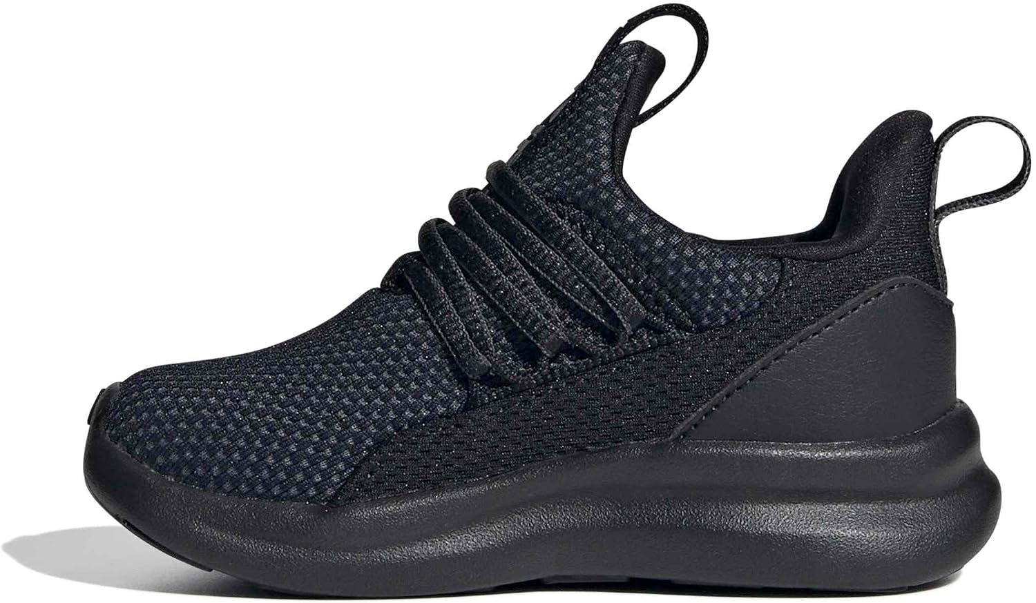 adidas Unisex-Kids Lite Racer Adapt 7.0, Black/Black/Grey, 2.5