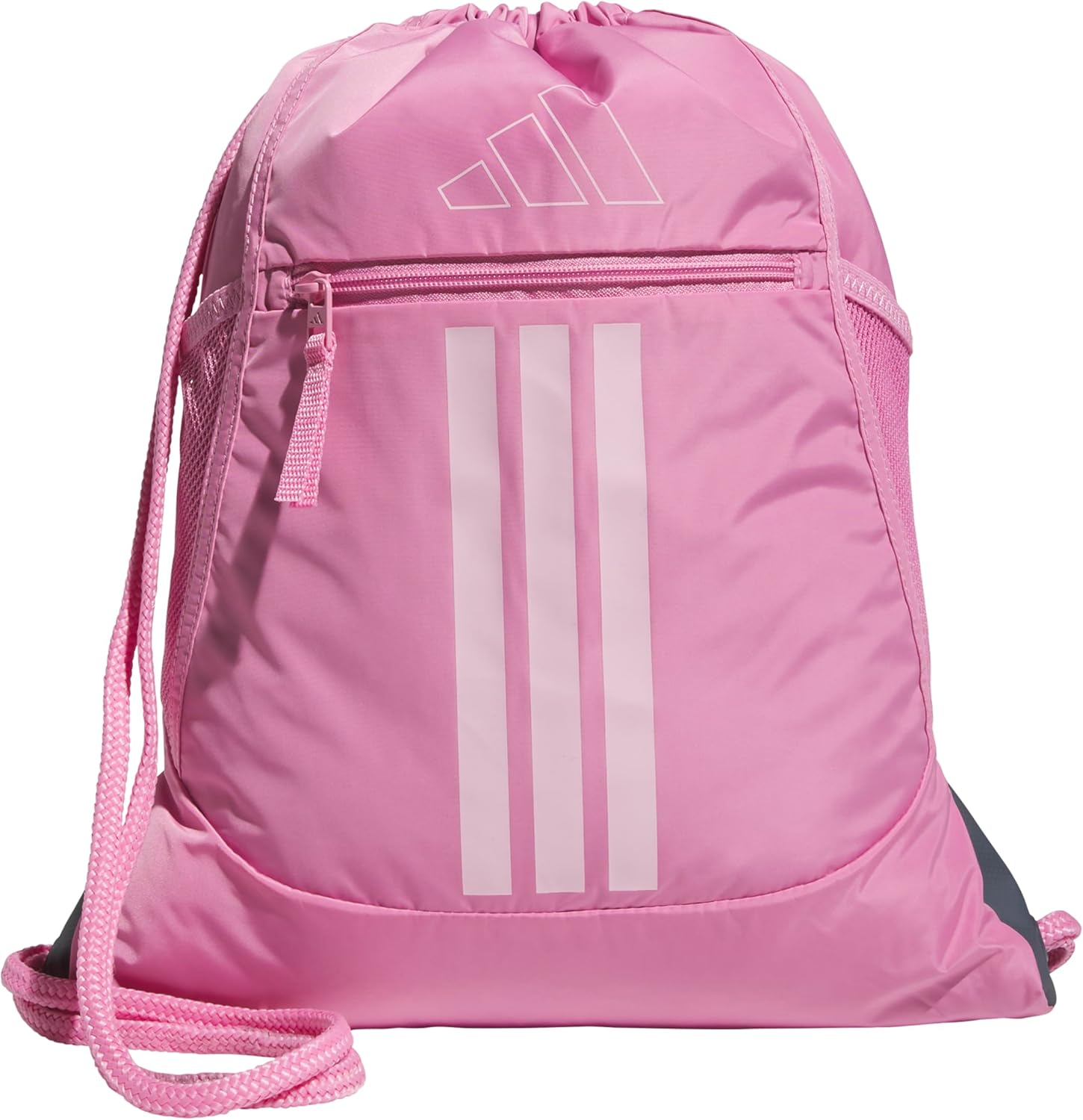 adidas Alliance Sackpack – Drawstring Backpack for Sports, Small Gym Bag, Tropic Bloom/Clear Pink/3, OSFA