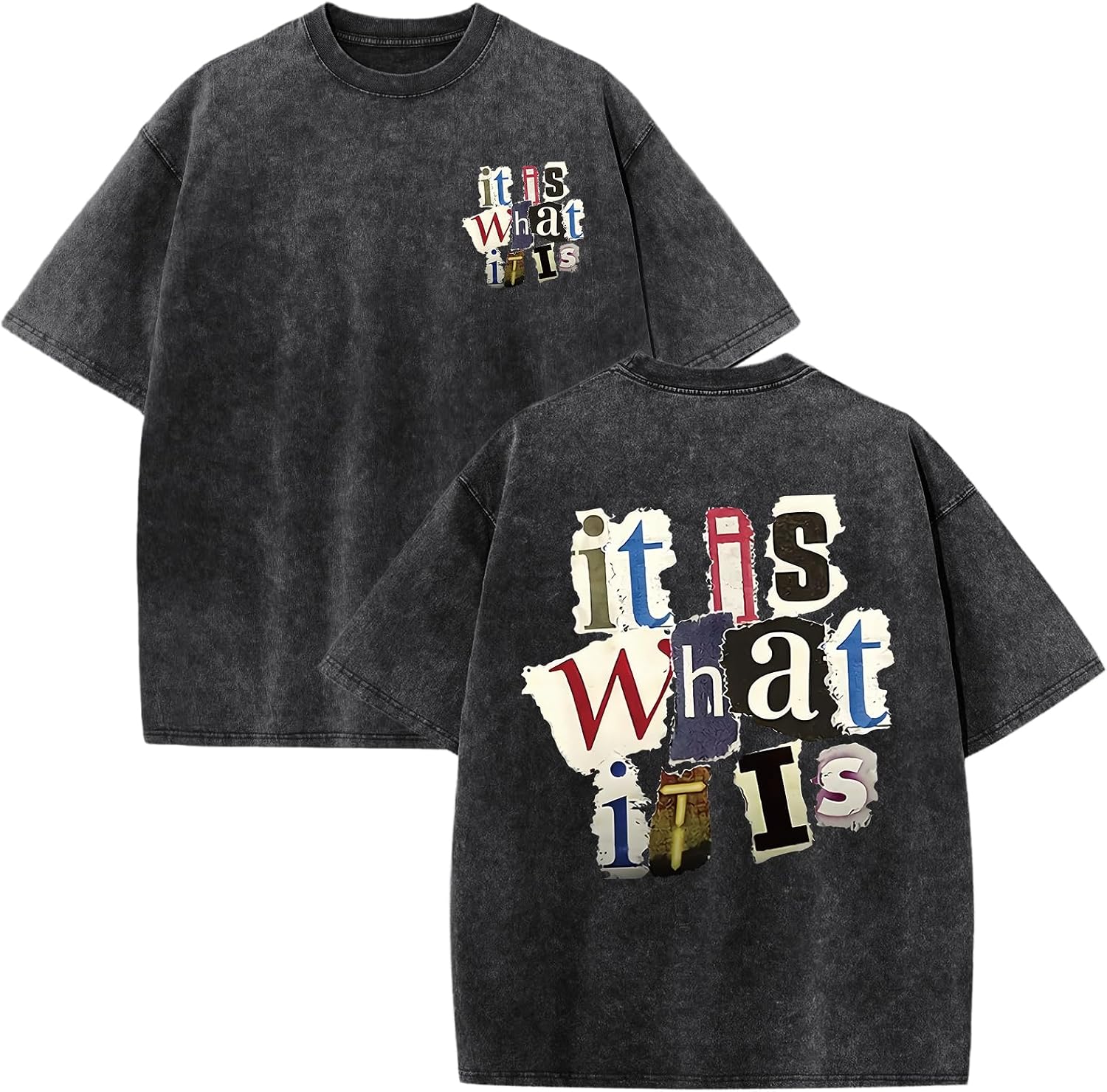 Boys Graphic Tees Vintage It is What It is Tshirts for Tween Boys Funny Saying Shirts Short Sleeve Loose Tee Tops