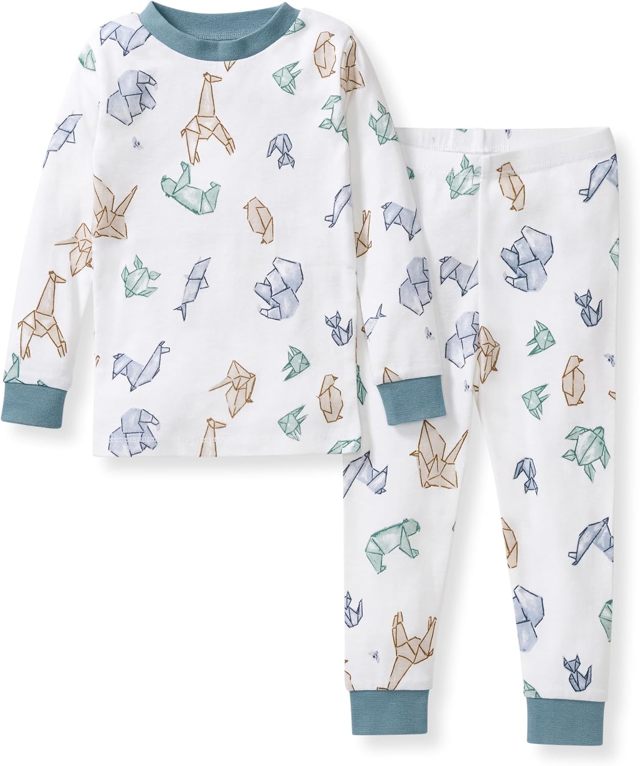 Burt’s Bees Baby Organic Cotton Pajamas for Boys, 100% Cotton Pajama Set for Toddlers and Kids, Soft and Stretchable Fabric