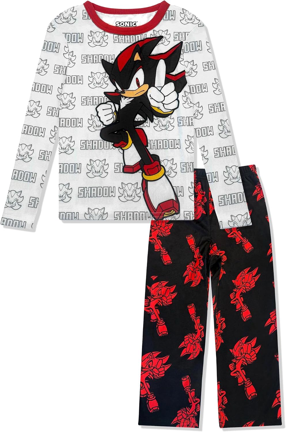 Boys 2 Piece Pajama Set – Sonic The Hedgehog, Super Mario, Hot Wheels Kids Sleepwear – Fleece Long Sleeve & Pants – Official