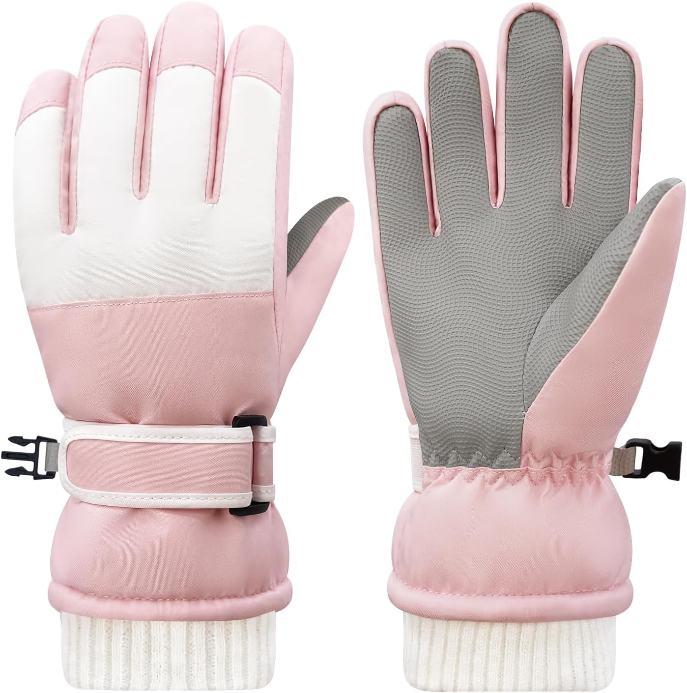 Kids Waterproof Ski Winter Gloves Cold Weather Warm Fleece Snowboard Snow Mittens Gifts for Boys Girls Windproof