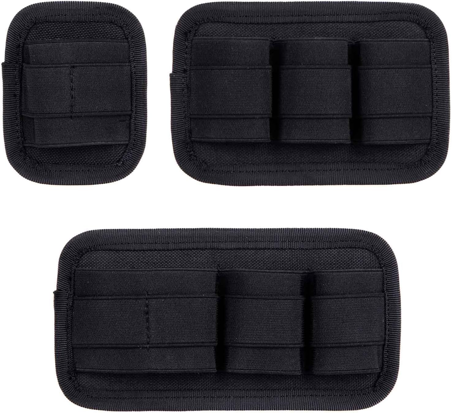 3 Piece EDC Elastic Bag Insert Pouch Panel Hook Backed Accessories Holder, Tactical Backpack Insert Modular Organizers and Storage Pouch
