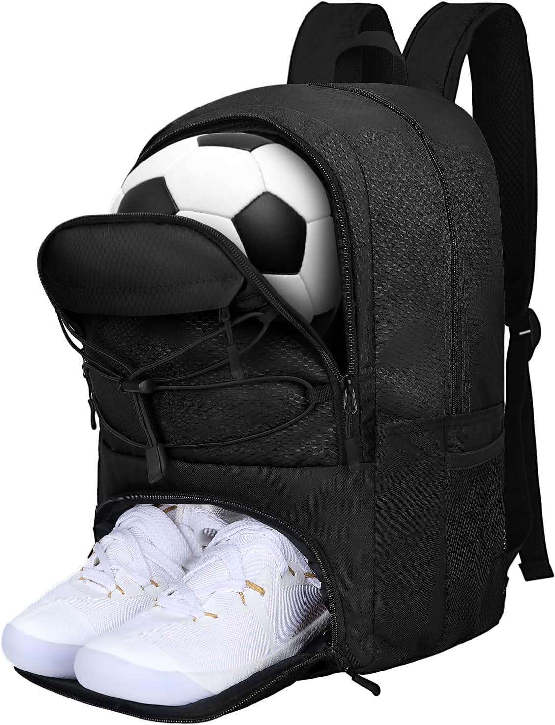 Goloni Soccer Backpack Bag with Separate Ball & Cleat Shoe Compartment,Sports Gym Backpack for Teen Girls Boys Men Women Kids
