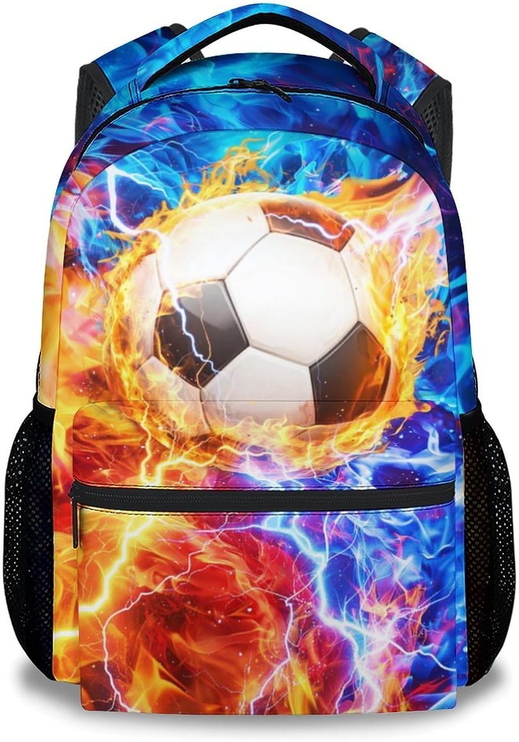 Soccer Backpack for Boys – 17 Inch School Bookbag Kids Elementary Middle Kindergarten Students