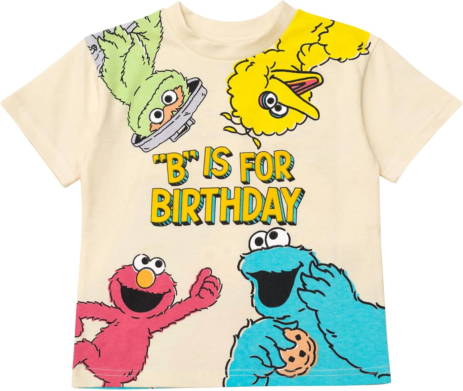 Sesame Street Boys’ Short Sleeve T-Shirt for Baby & Kids