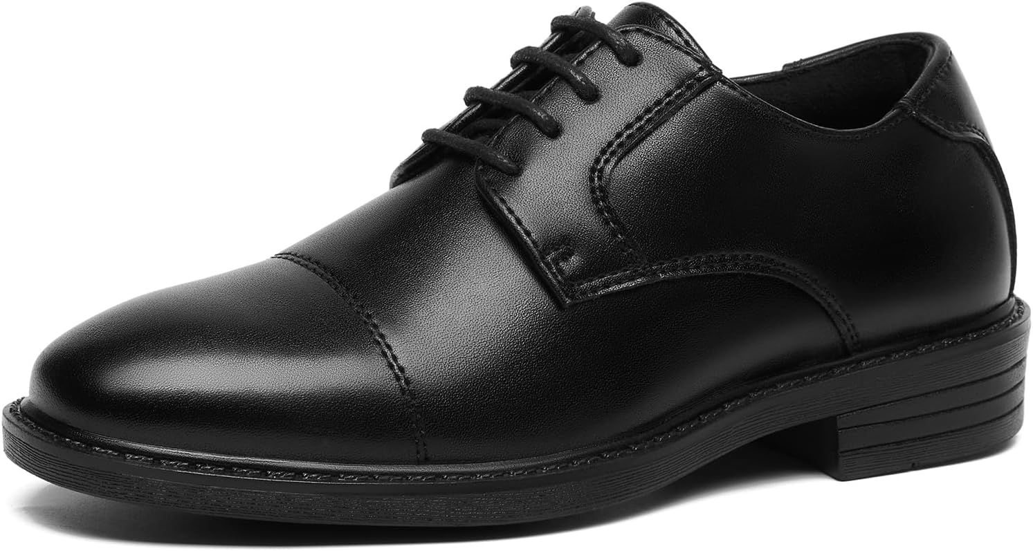 GINNI Boys Dress Shoes Classic Oxfords Wedding Church Formal Shoes for Toddler/Little Kid/Big Kid