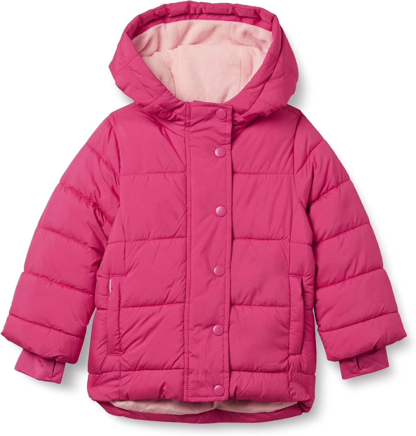 Amazon Essentials Girls and Toddlers’ Heavyweight Hooded Puffer Coat, Water-Resistant
