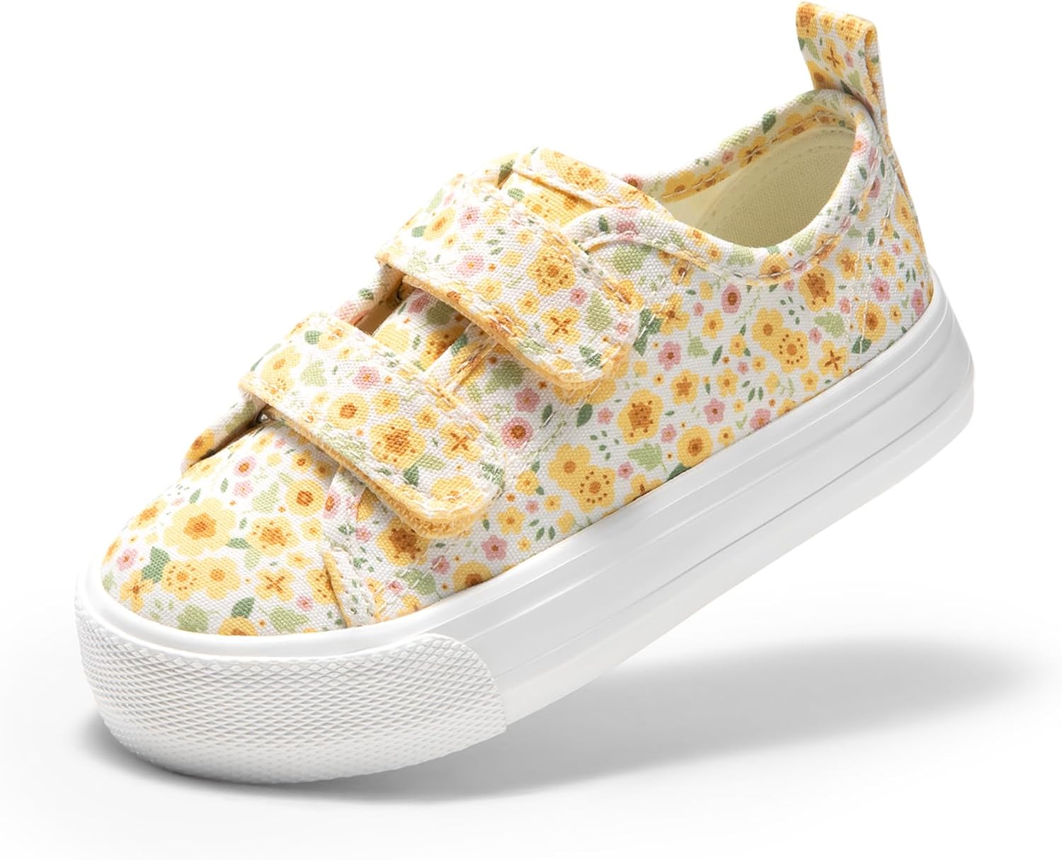 DREAM PAIRS Kids Toddler Sneakers Boys Girls Canvas with Cartoon Dual Hook and Loops for School Walking