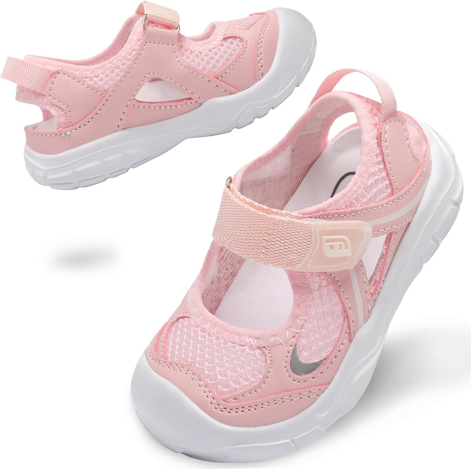 JOINFREE Toddler Sandals Girls Boys Wide Barefoot Water Sandals Lightweight Summer Water Shoes Quick-Dry Non-slip Aqua Athletic Sneakers for Beach Swim Pool