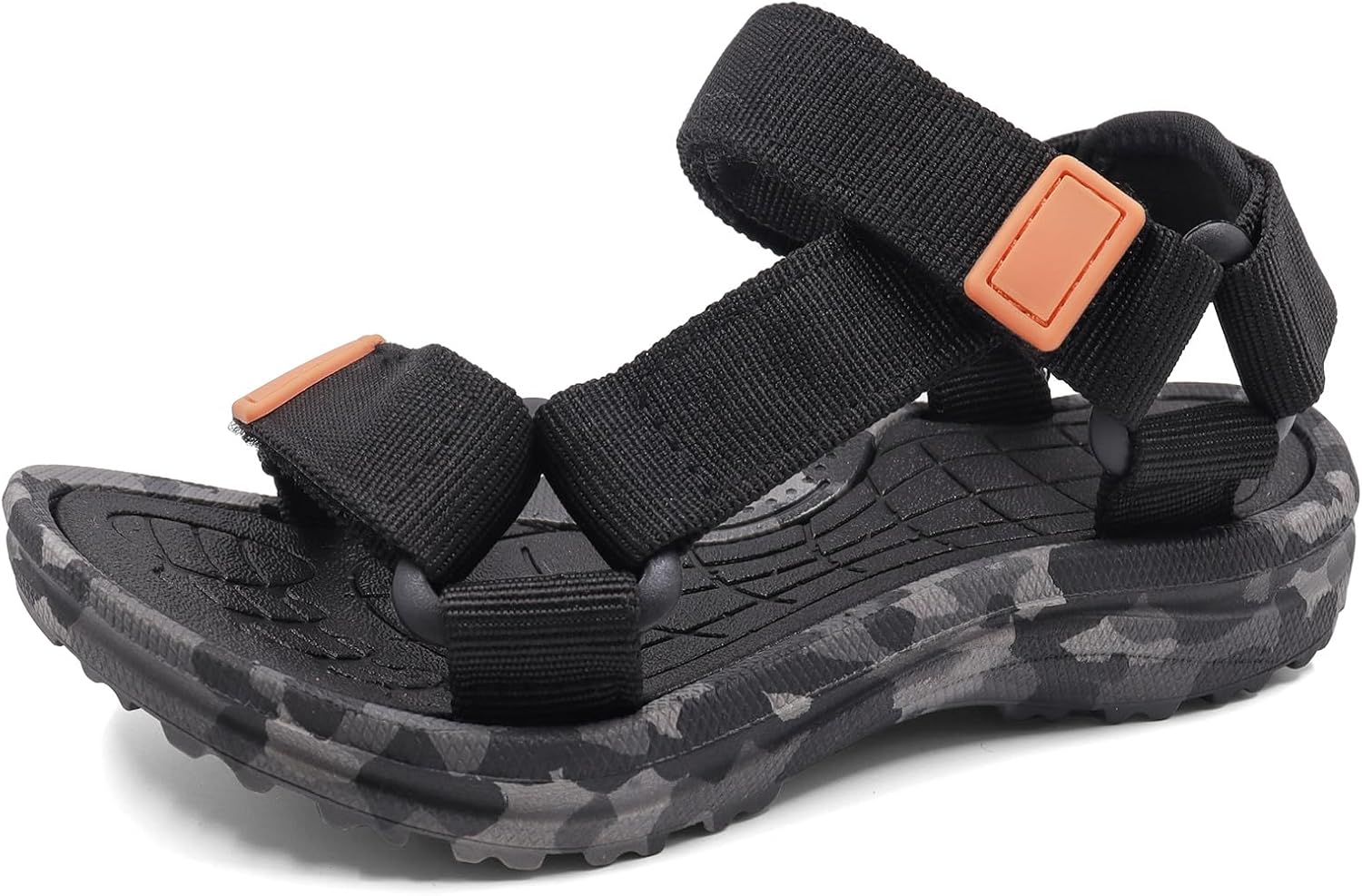 Boys Girls Sandals Summer Open-Toe Outdoor Non-slip Athletic Sandals Adjustable Double Strap Lightweight Beach Casual Shoes for Toddler/Little/Big Kid