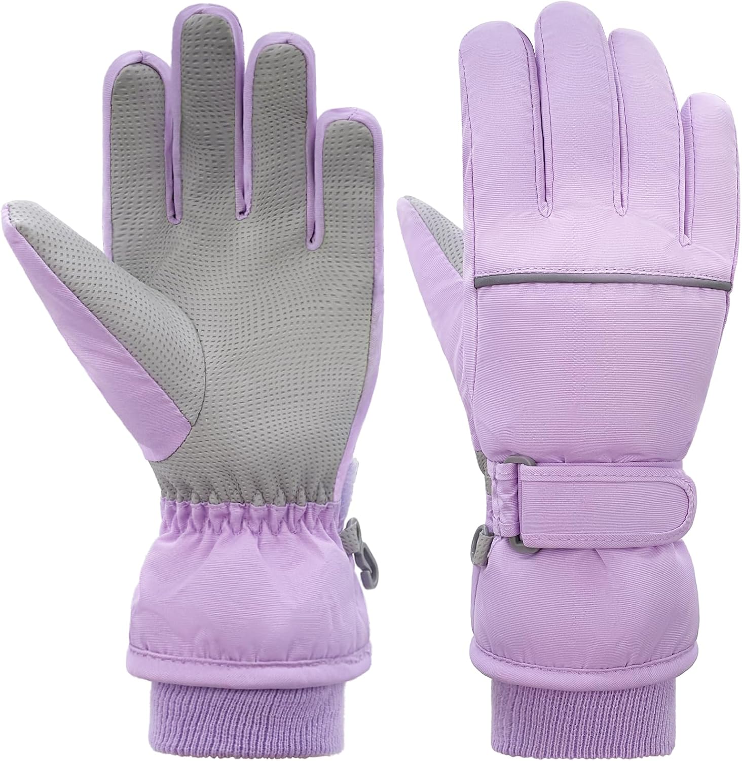 Kids Winter Ski Gloves Waterproof Children Girls Boys Fleece Thermal Snowboard Snow Gloves Mittens for Cold Weather