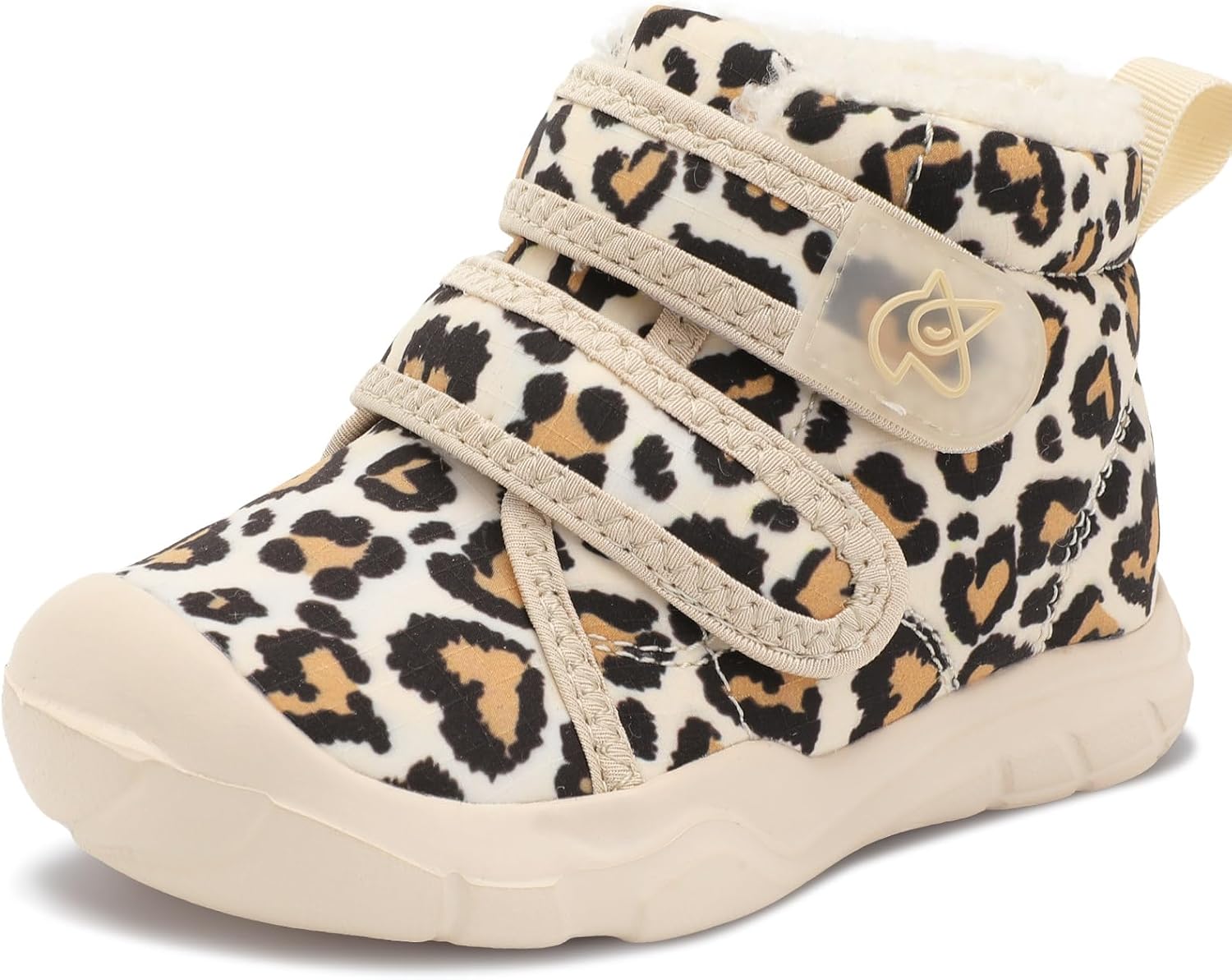 LeIsfIt Toddler Boots Girls Boys Warm Winter Boots Cozy Plush Lining Winter Shoes Indoor Outdoor Faux Fur Booties