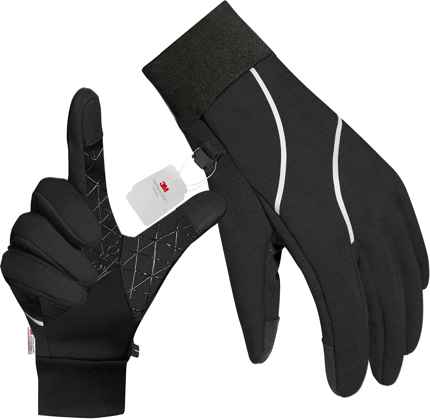 Origem Kids Gloves Winter with 3M Thinsulate Insulation, Waterproof Windproof Thermal Touchscreen Anti-Slip Cycling Gloves for Running Skiing Snow Sports, Boys Girls Aged 4-12 Years