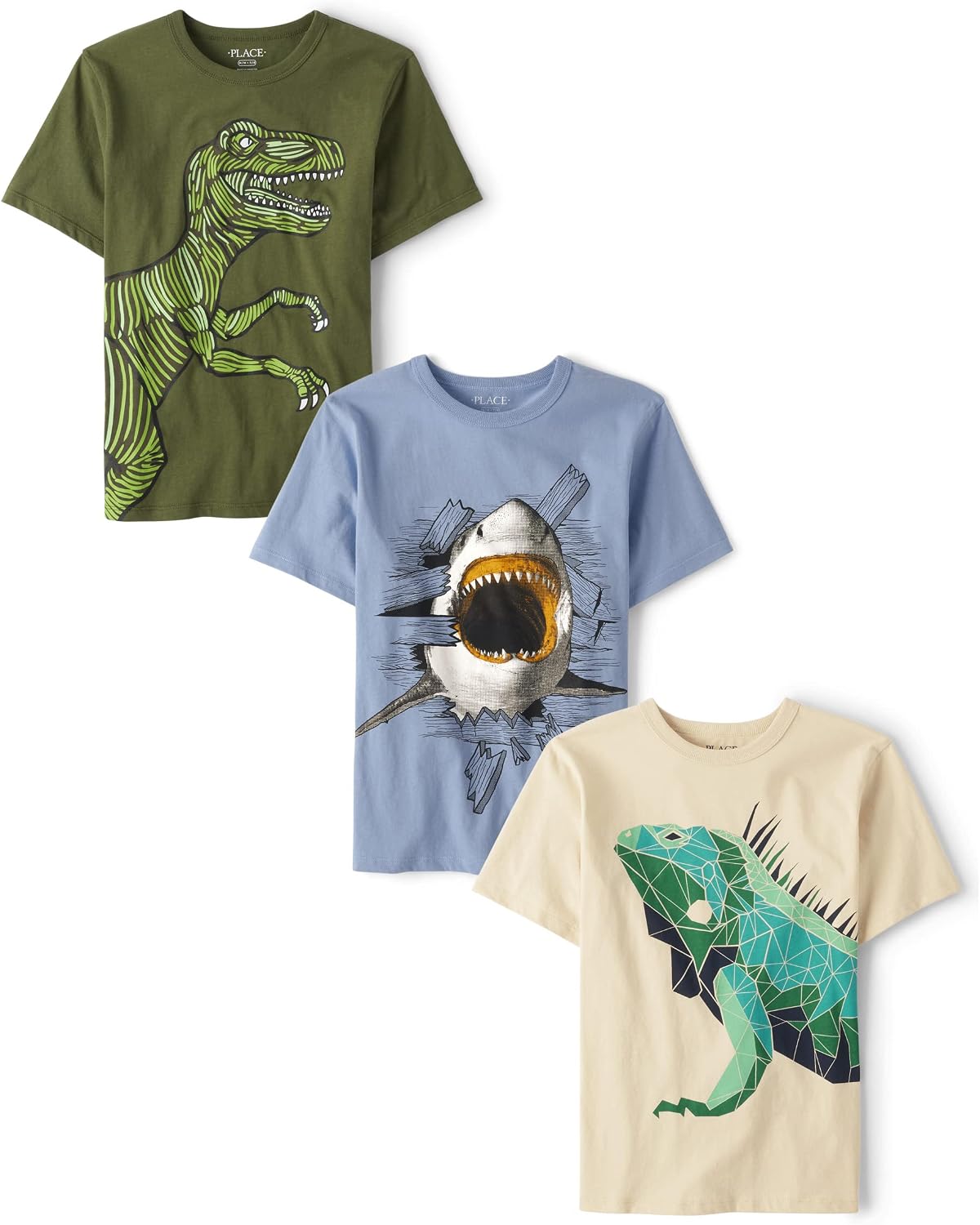The Children’s Place Boys Vehicle Short Sleeve Graphic T-Shirts,multipacks