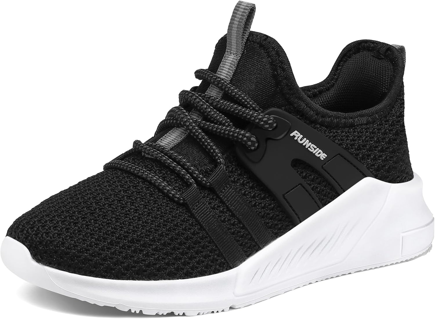 RUNSIDE Boys Girls Tennis Shoes Kids Lightweight Breathable Sneakers Lace-up Running Athletic Shoes for Toddler/Little Kid/Big Kid
