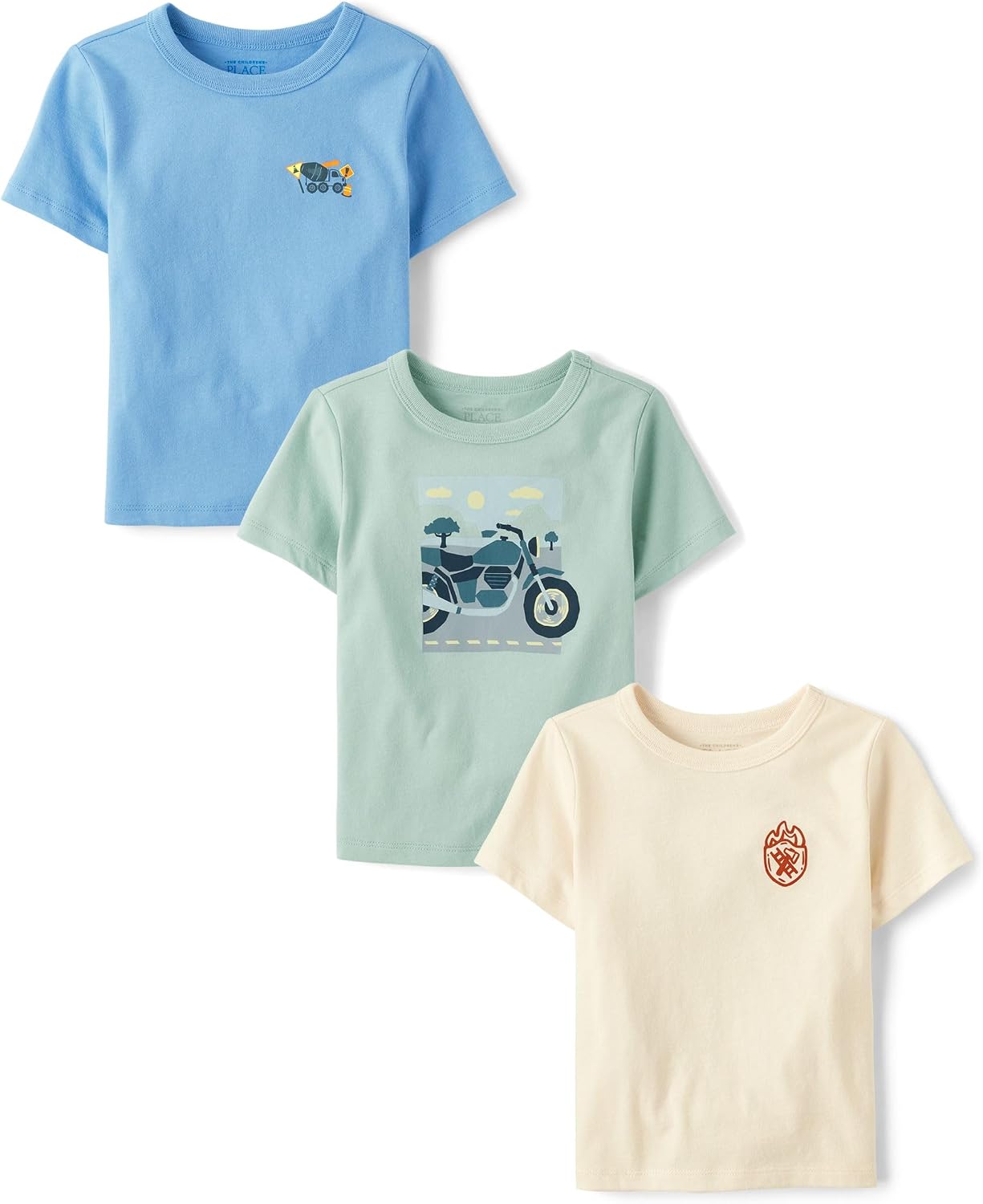 The Children’s Place Baby Boys’ Graphic T-Shirts (3-Pack)