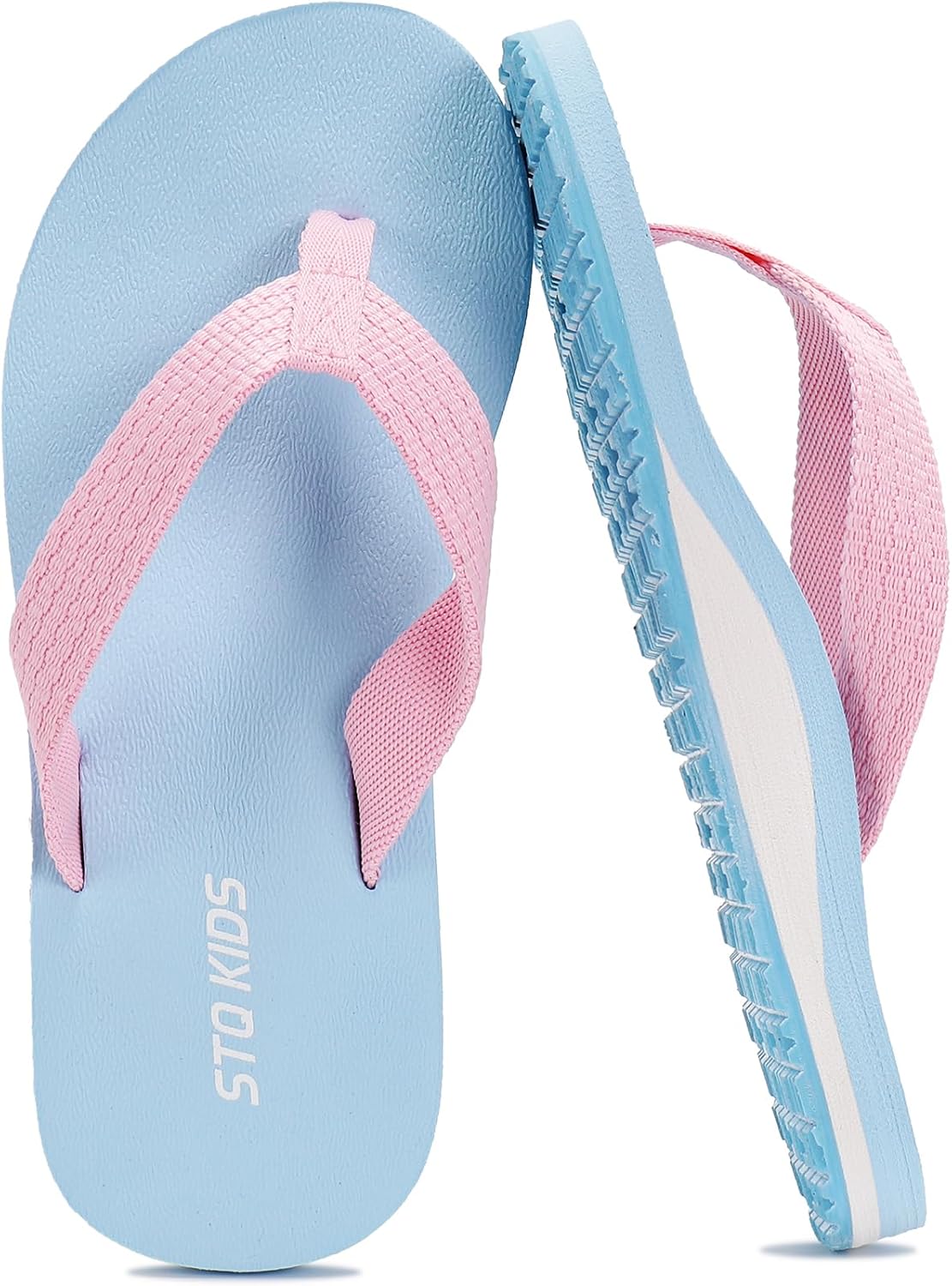 STQ KIDS Unisex Quick Dry Flip Flops丨Arch Support Boy Girls Thong Sandals