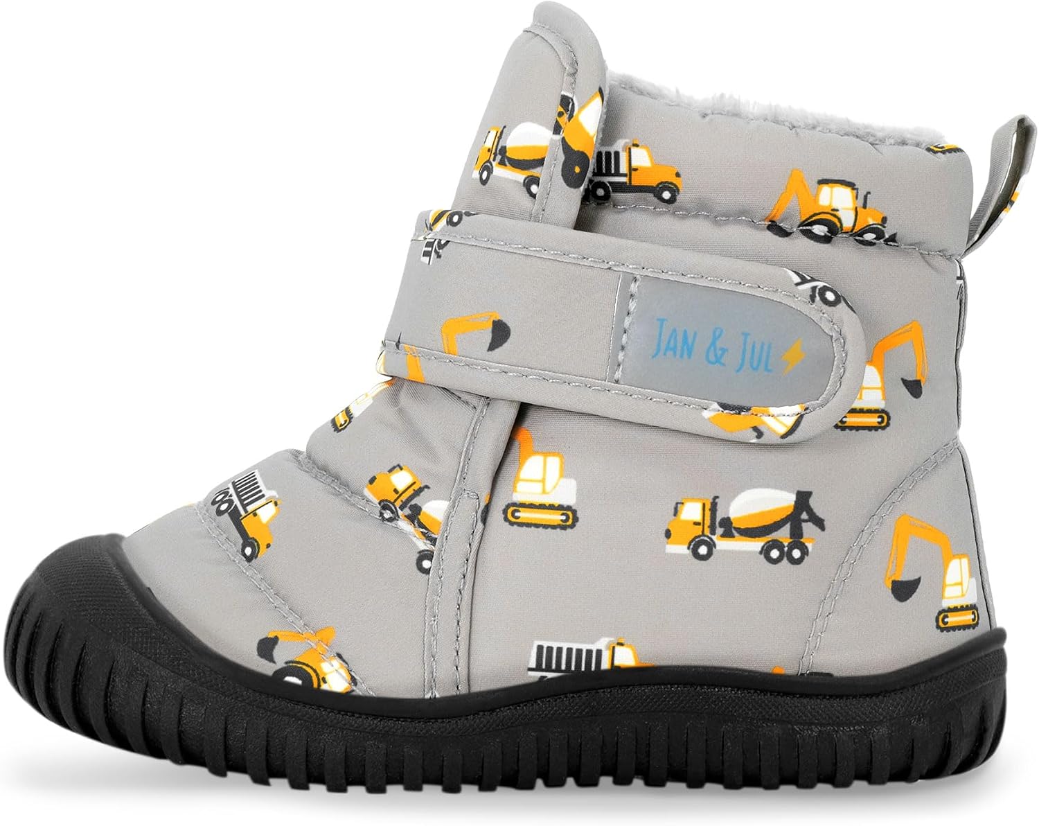 JAN & JUL Insulated Winter Booties for Toddlers, Water-Resistant Snow Boots for Little Kids